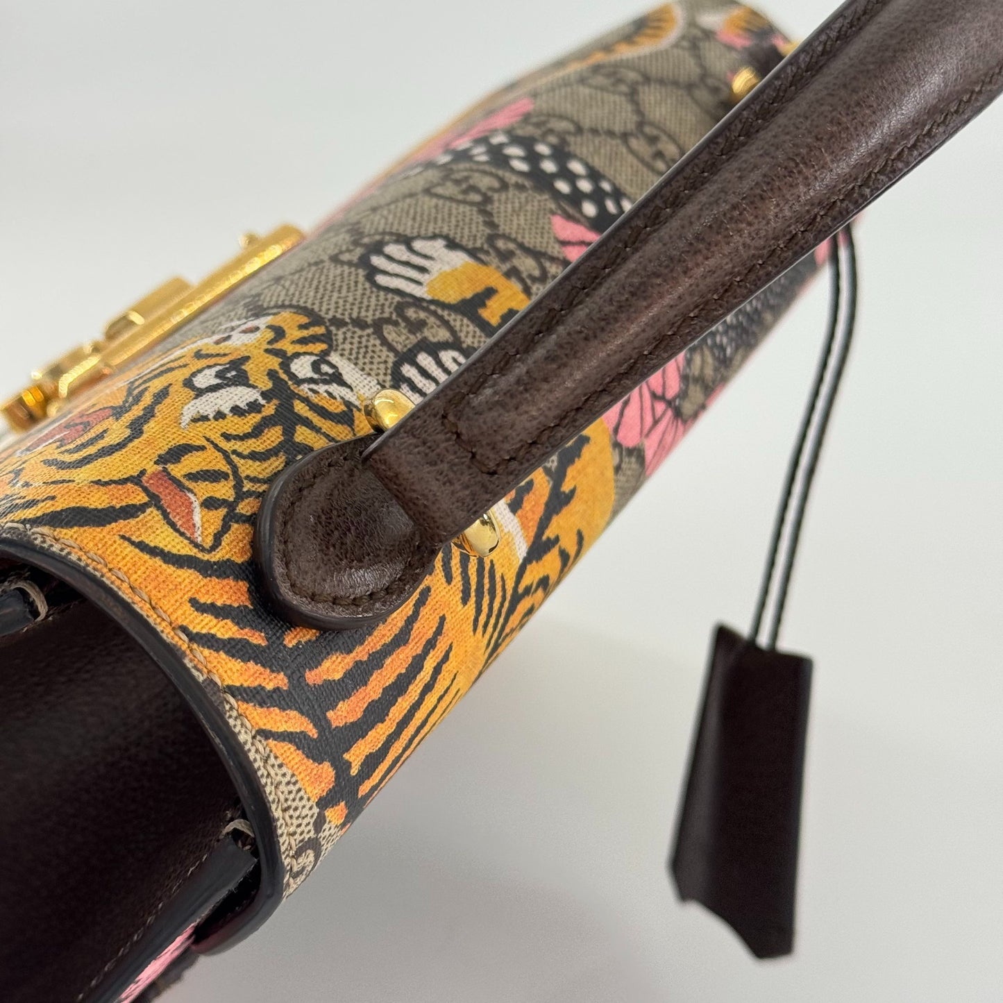 Gucci - Padlock Bag Bengal Tiger Print - GG Supreme canvas with leather trim - Multicolour - (Large)