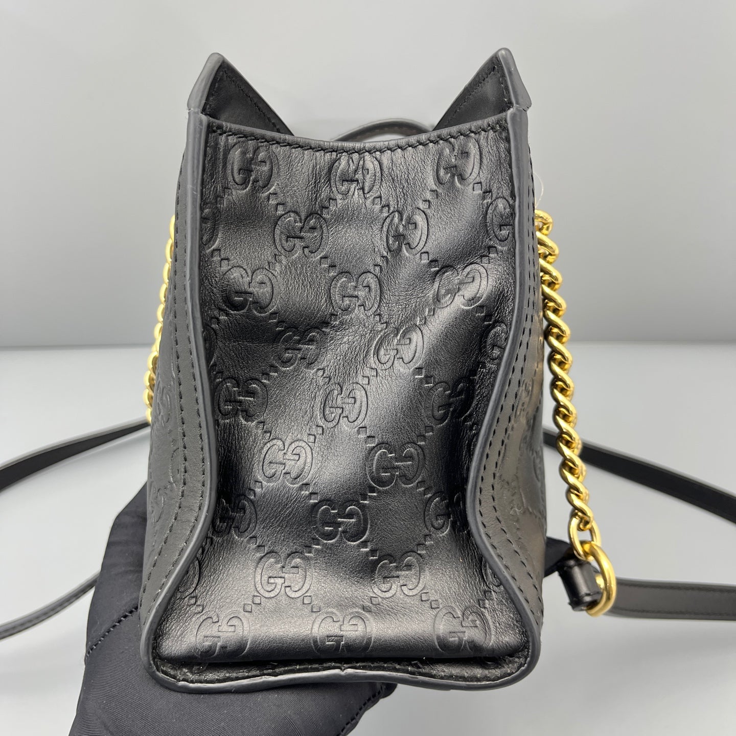 Gucci - Padlock Chain Shoulder Bag - Leather - Black