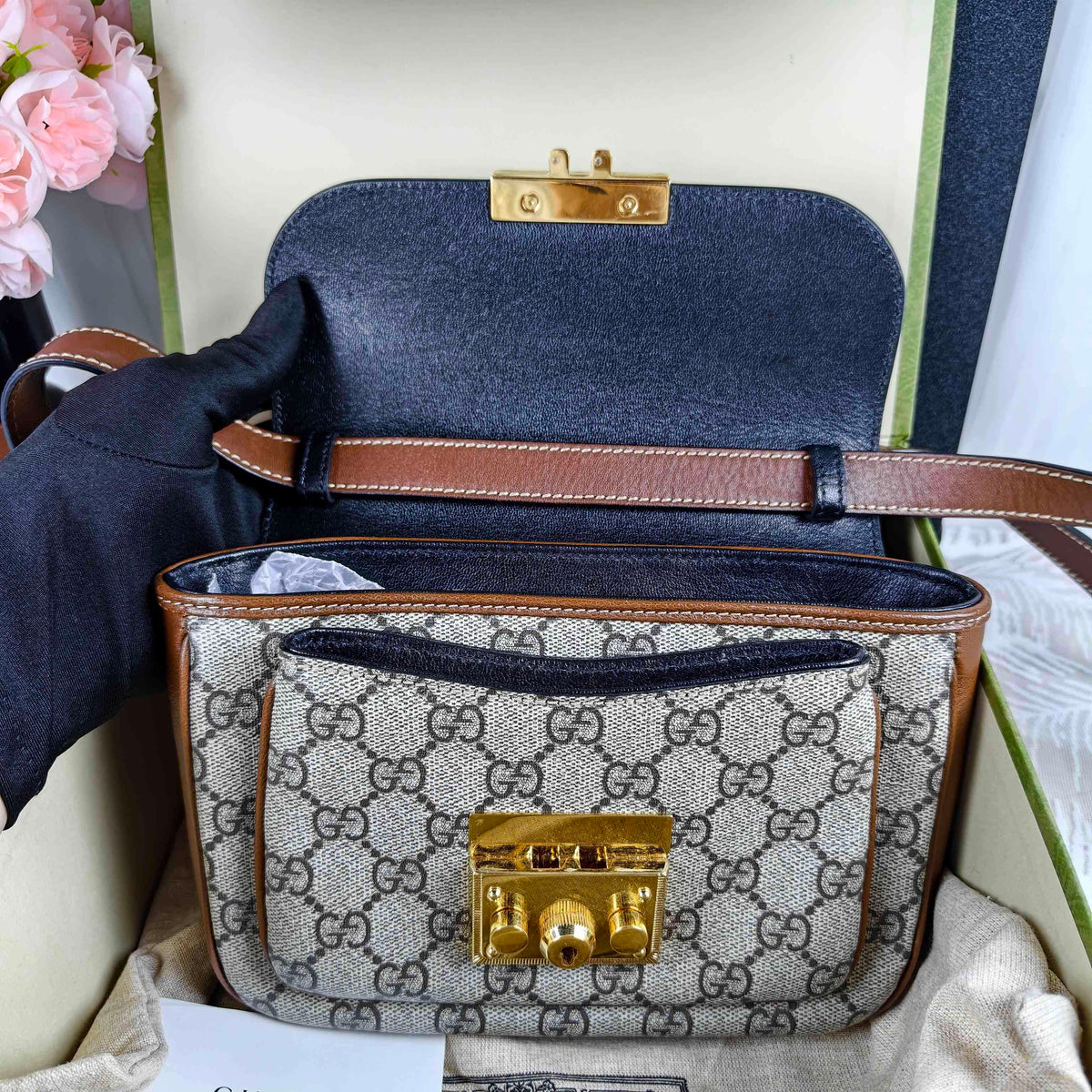 Gucci - Padlock - Cloth - Beige