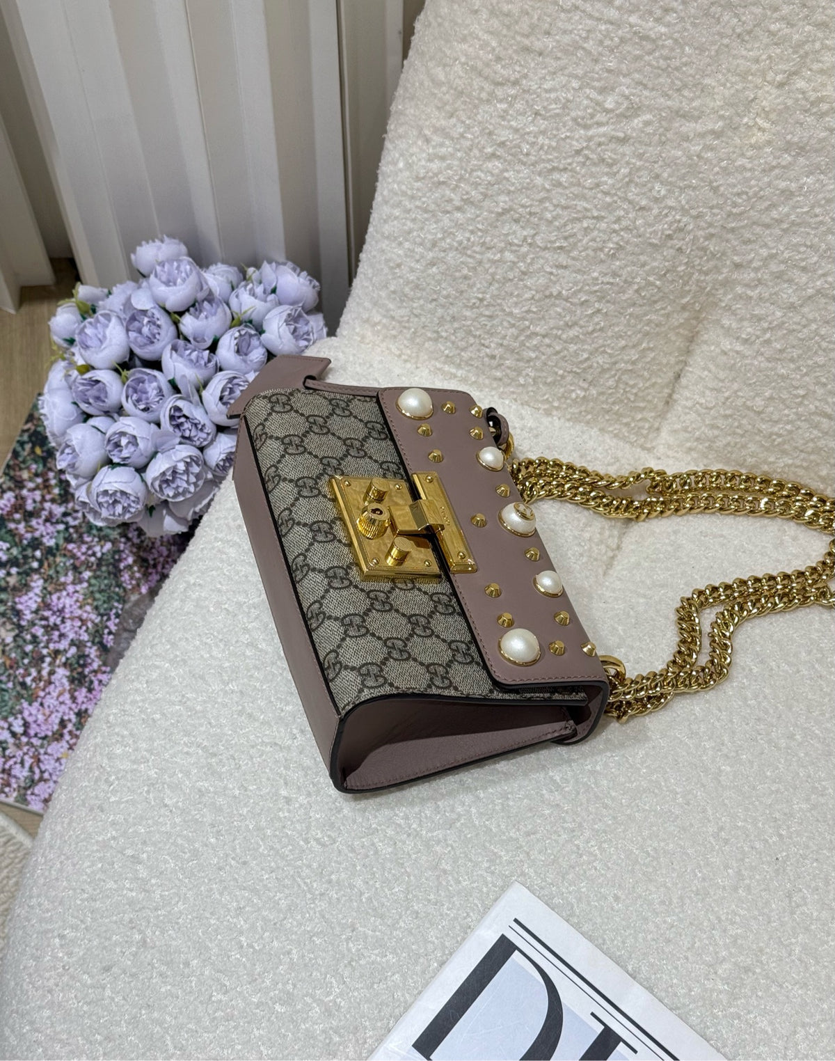 Gucci - Padlock - Cloth - Beige - (small)