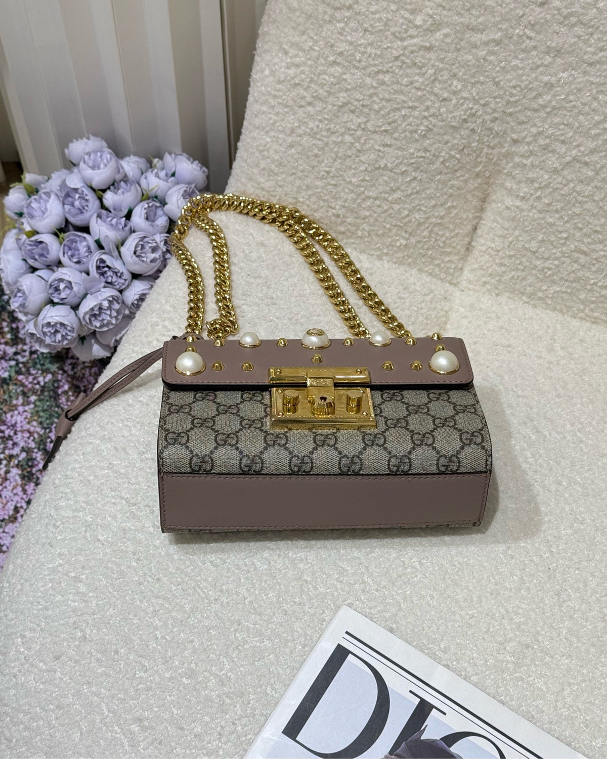 Gucci - Padlock - Cloth - Beige - (small)