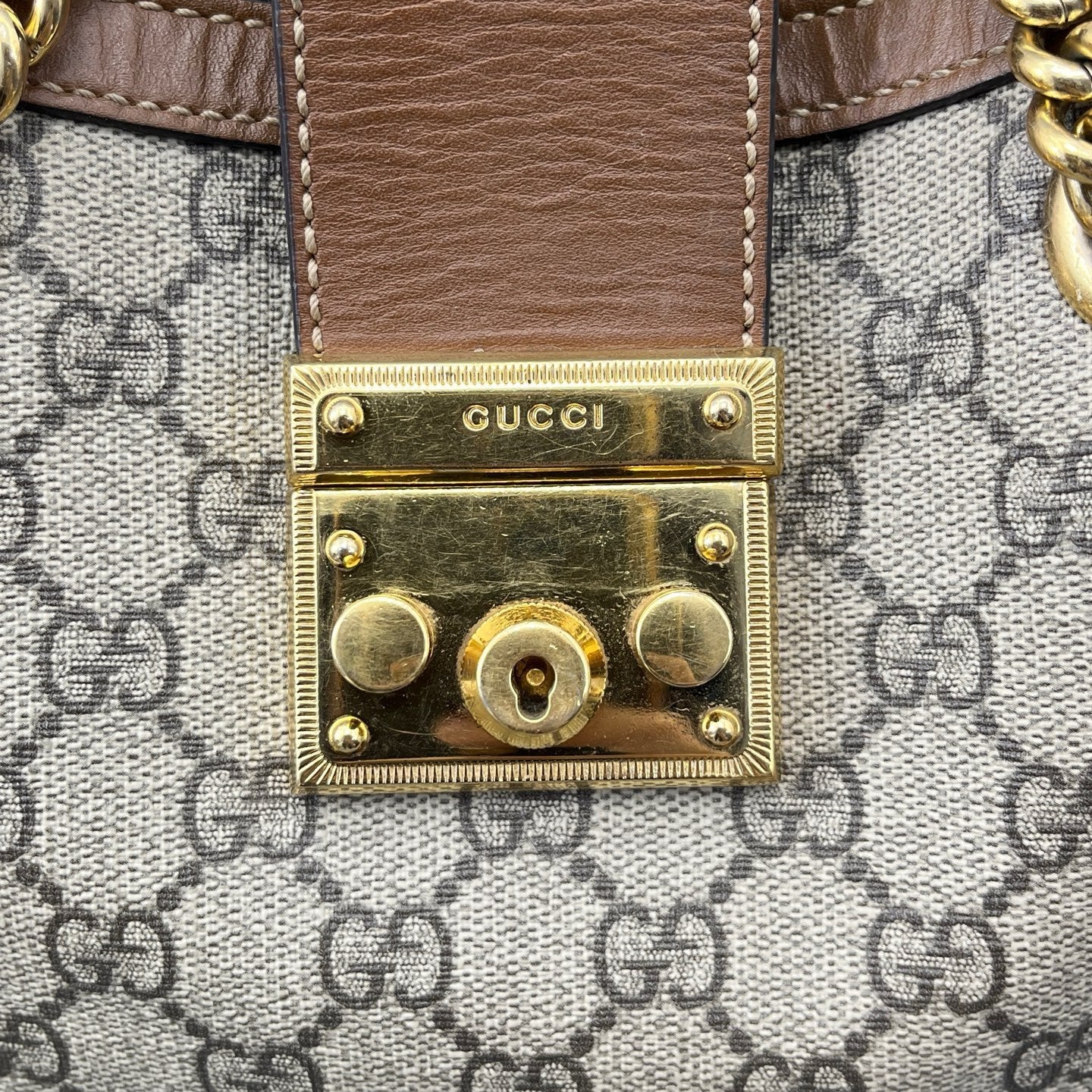 Gucci - Padlock - Cloth - Beige - (small)