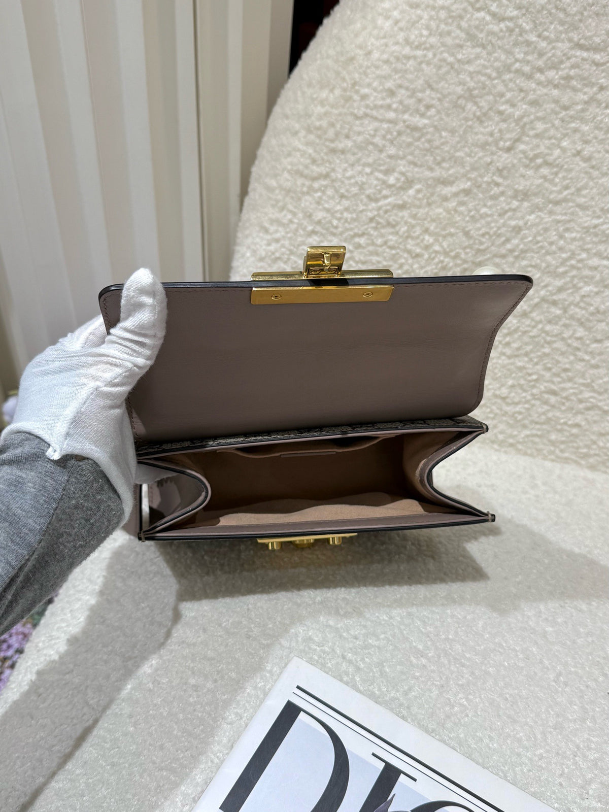 Gucci - Padlock - Cloth - Beige - (small)