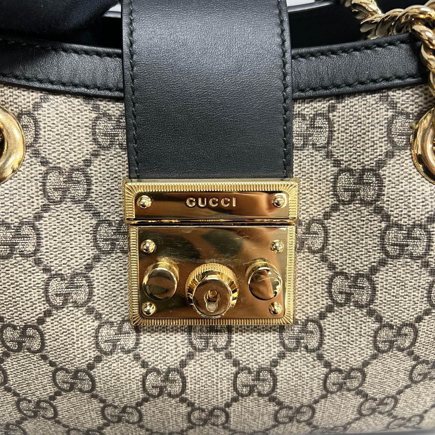 Gucci - Padlock - Cloth - Beige - (small)