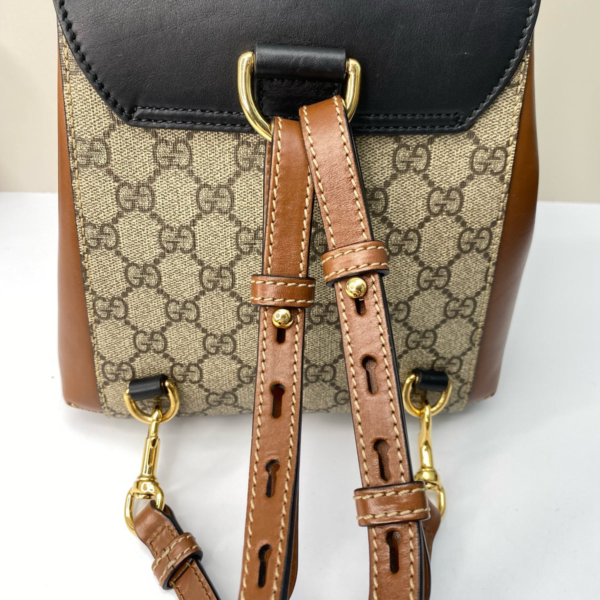 Gucci - Padlock - Cloth - Beige - (Small)