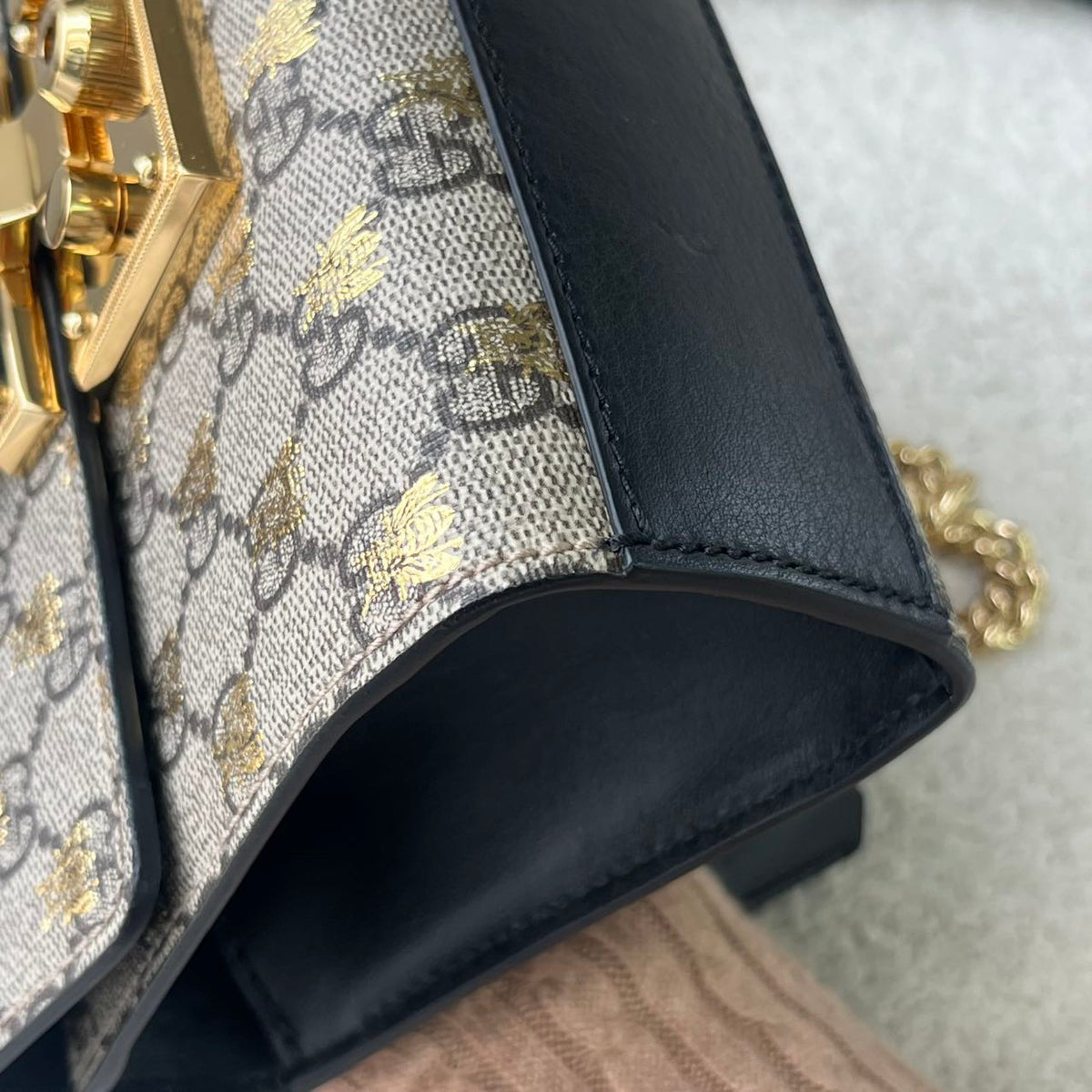 Gucci - Padlock - Cloth - Beige - (small)