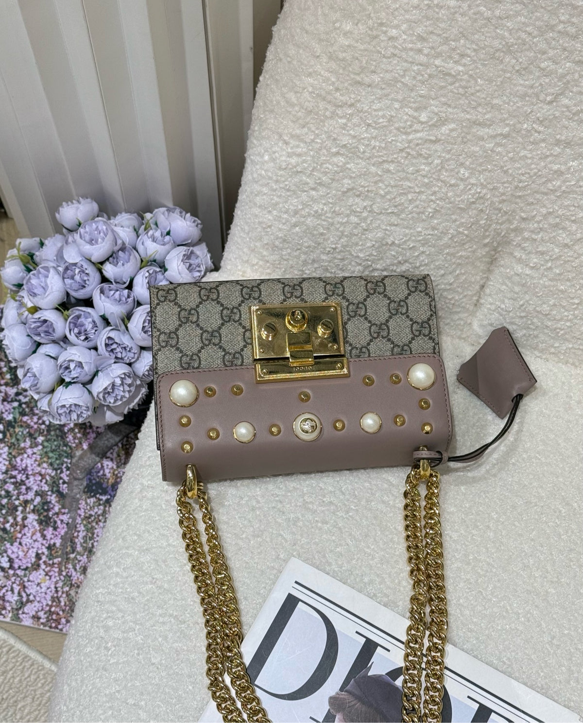 Gucci - Padlock - Cloth - Beige - (small)