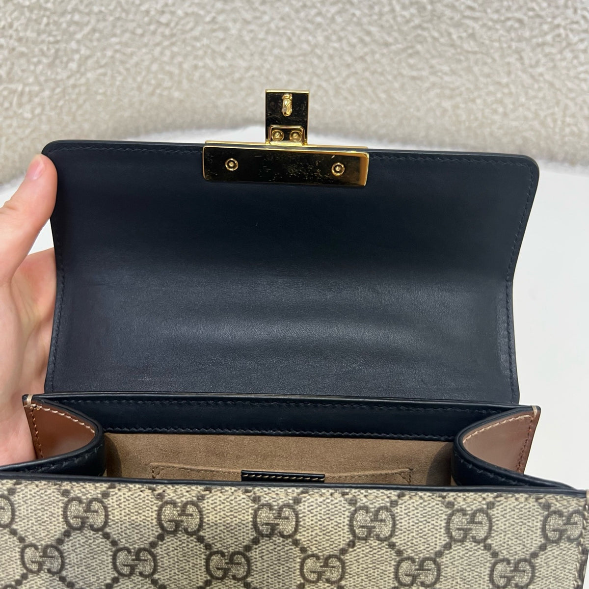 Gucci - Padlock - Cloth - Beige - (small)