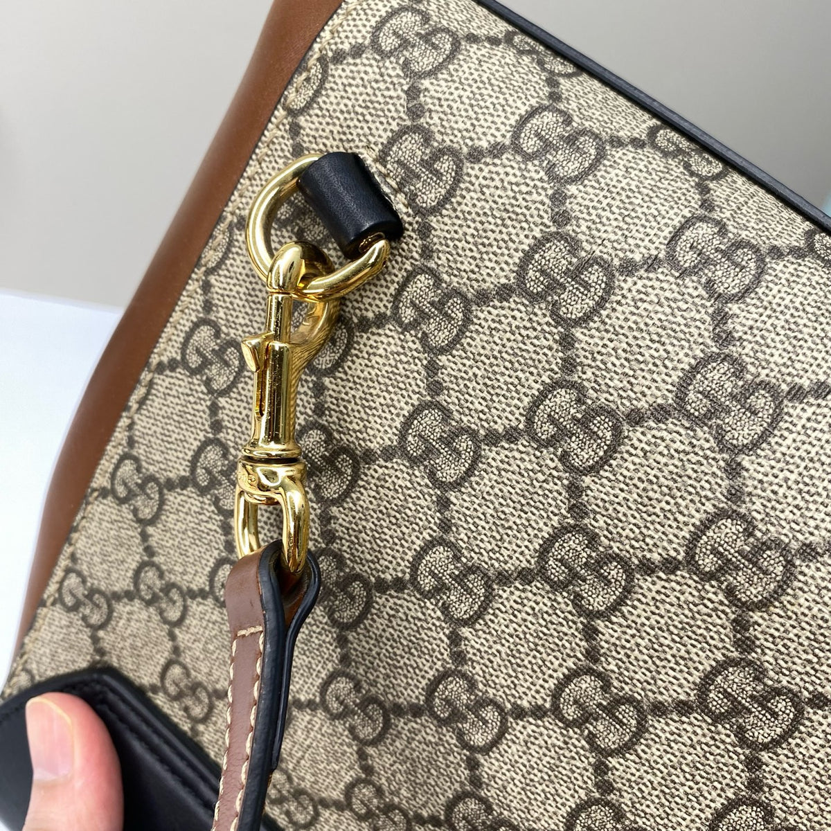Gucci - Padlock - Cloth - Beige - (Small)