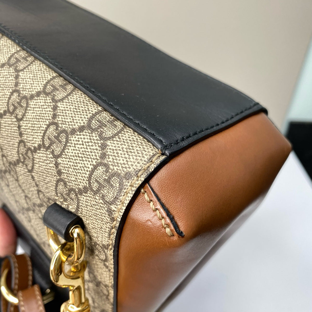 Gucci - Padlock - Cloth - Beige - (Small)