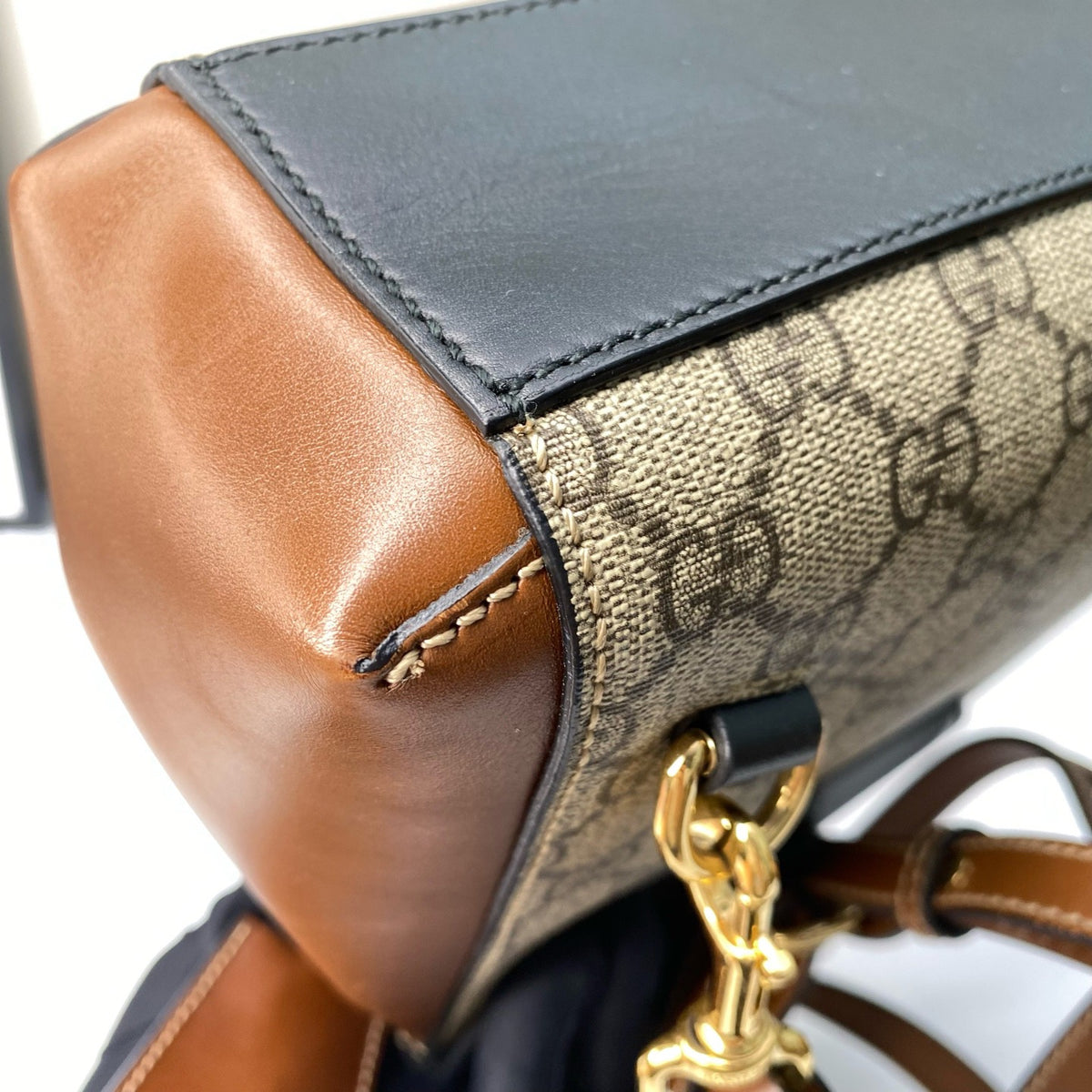 Gucci - Padlock - Cloth - Beige - (Small)