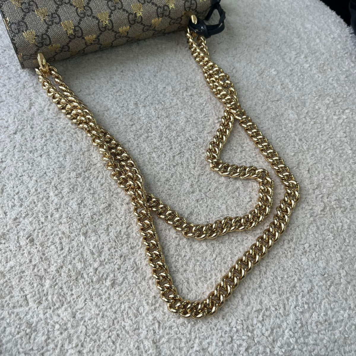 Gucci - Padlock - Cloth - Beige - (small)