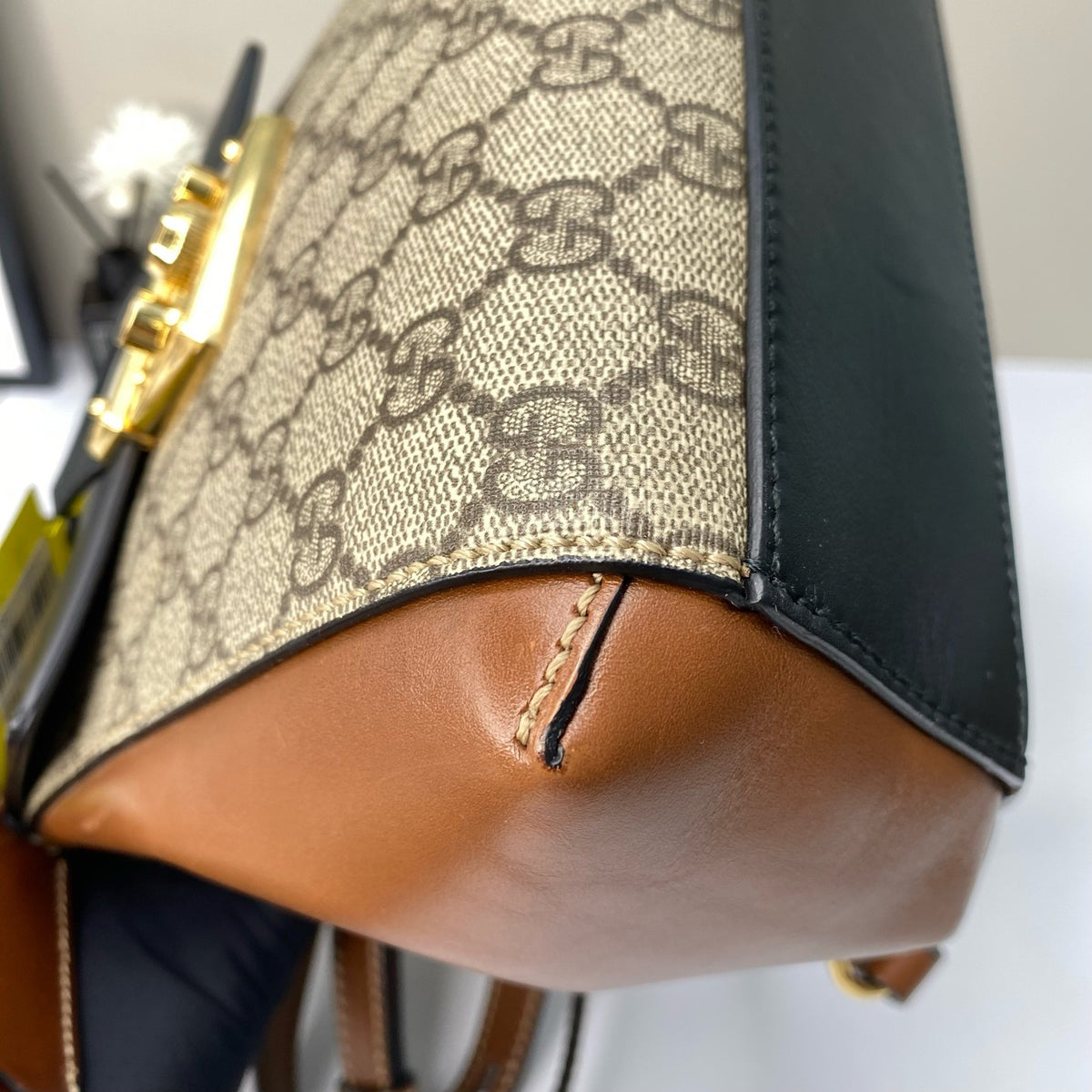 Gucci - Padlock - Cloth - Beige - (Small)