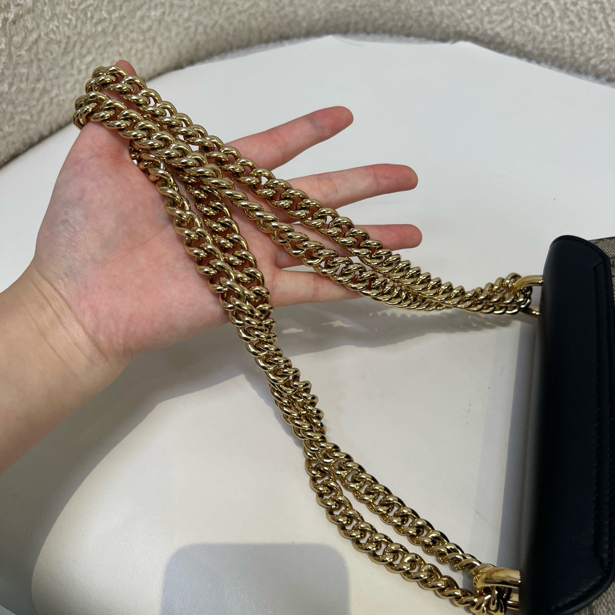 Gucci - Padlock - Cloth - Beige - (small)