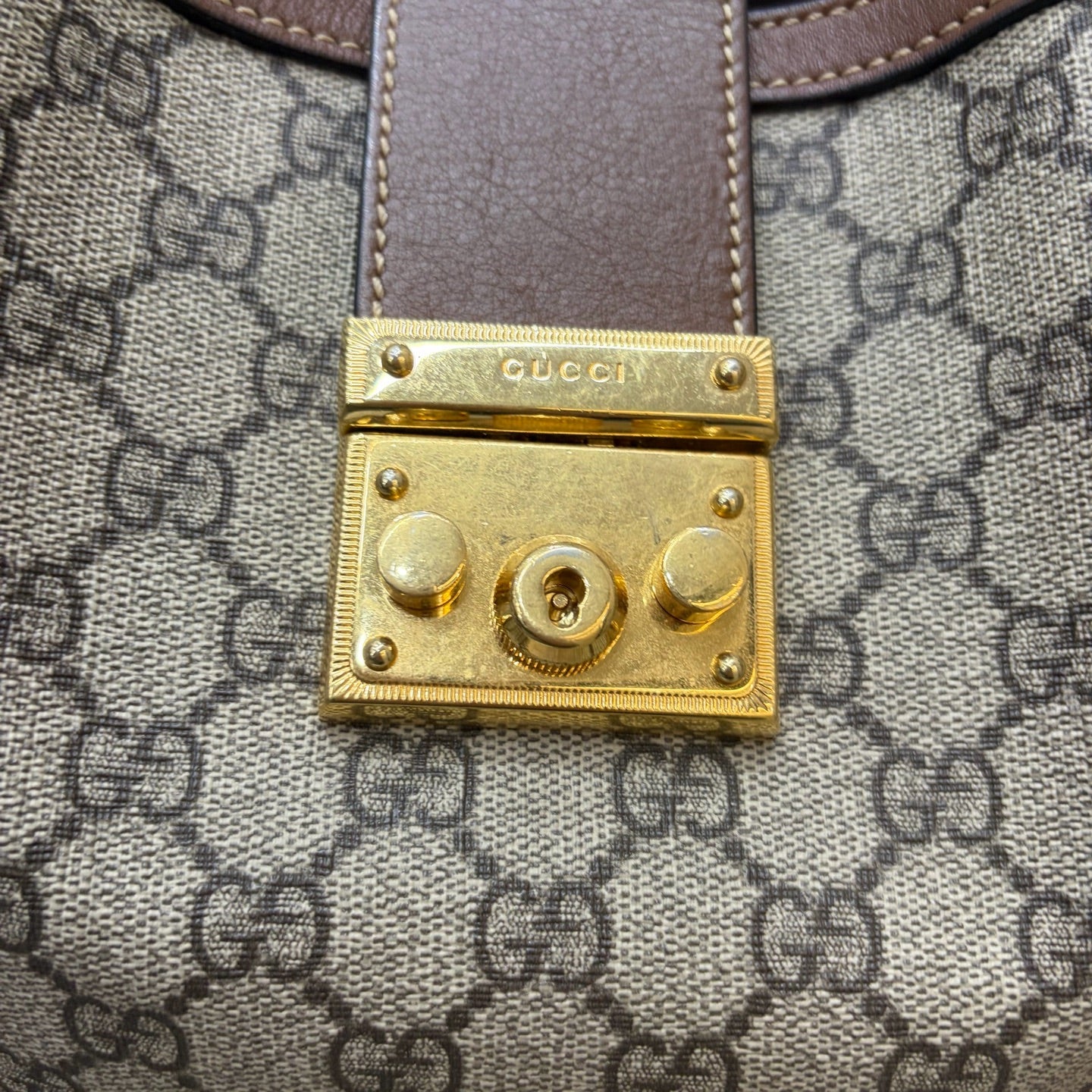 Gucci - Padlock - Cloth - Brown - (medium)