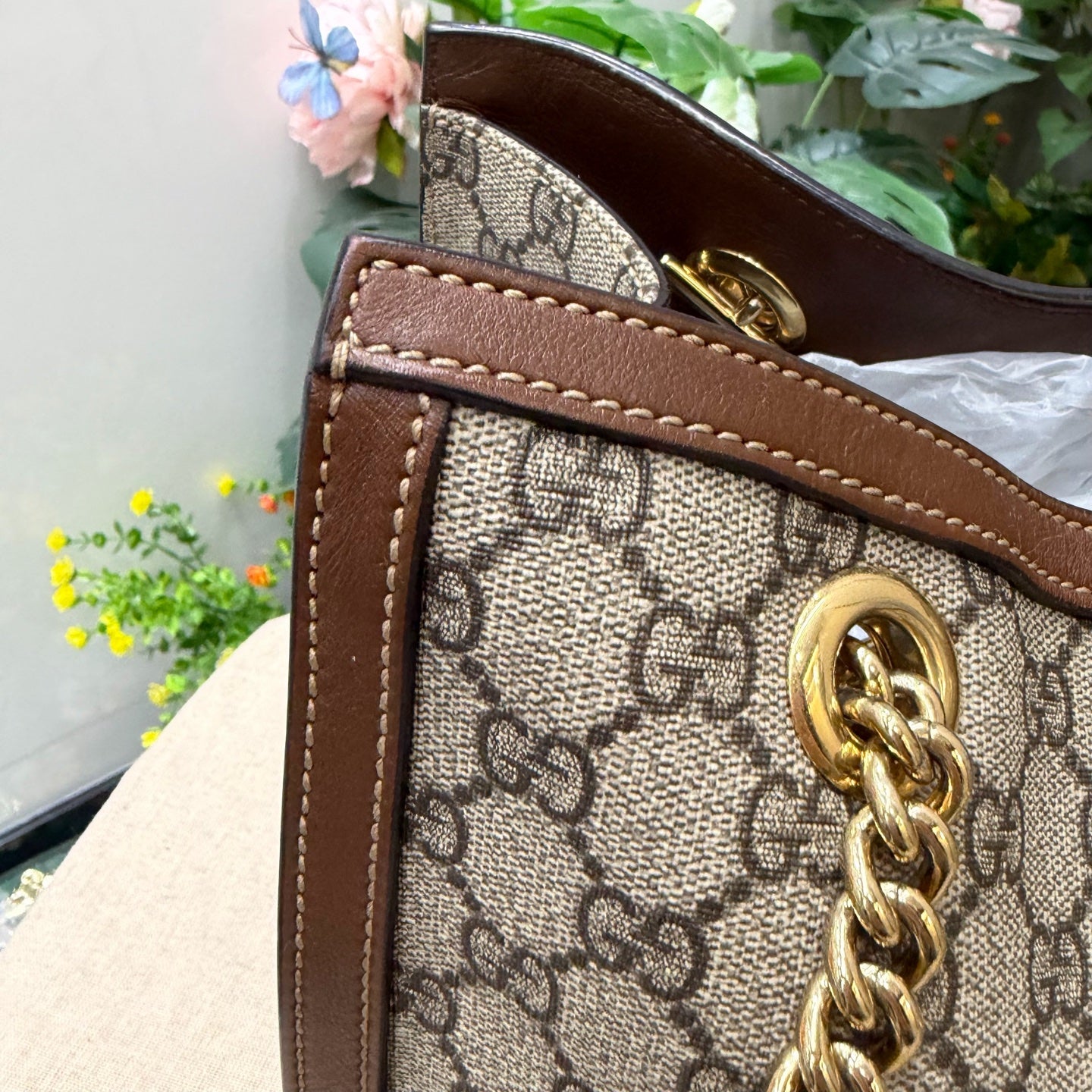 Gucci - Padlock - Cloth - Brown - (medium)