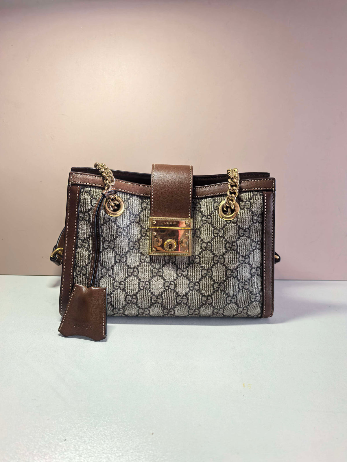 Gucci - Padlock - Cloth - Brown - (small)