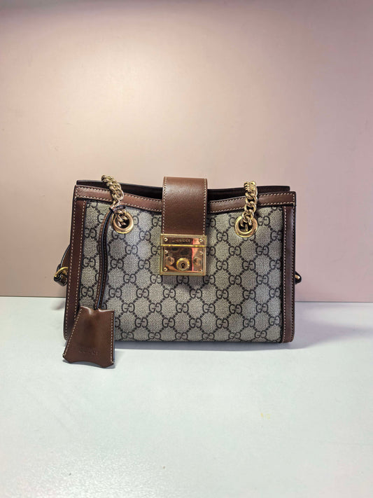 Gucci - Padlock - Cloth - Brown - (small)