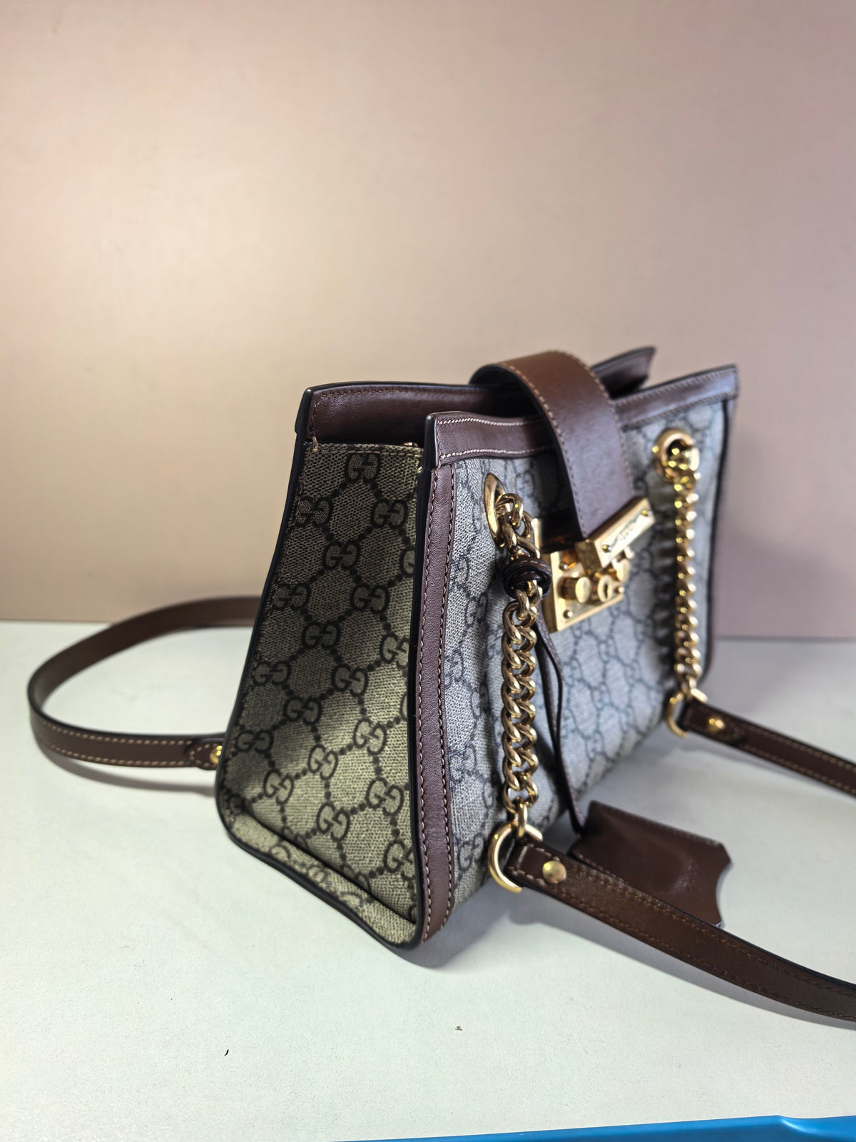 Gucci - Padlock - Cloth - Brown - (small)