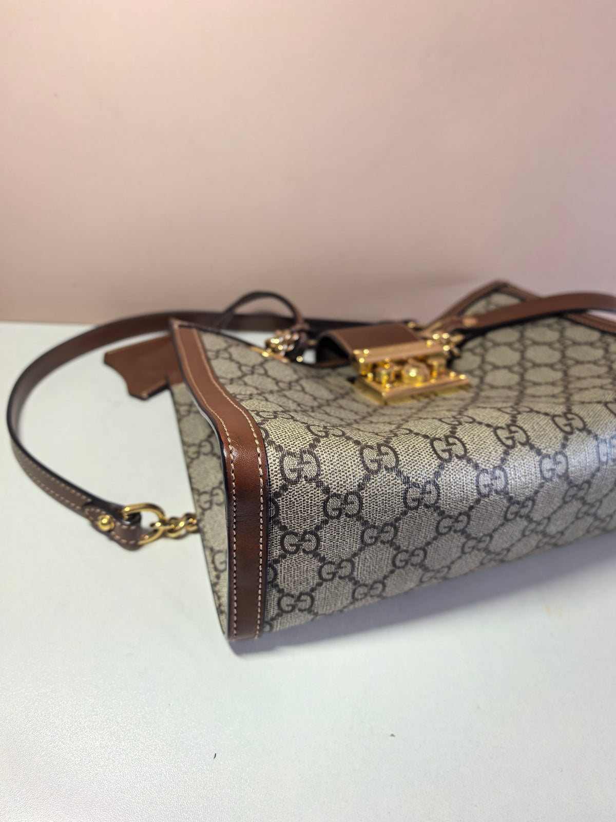 Gucci - Padlock - Cloth - Brown - (small)