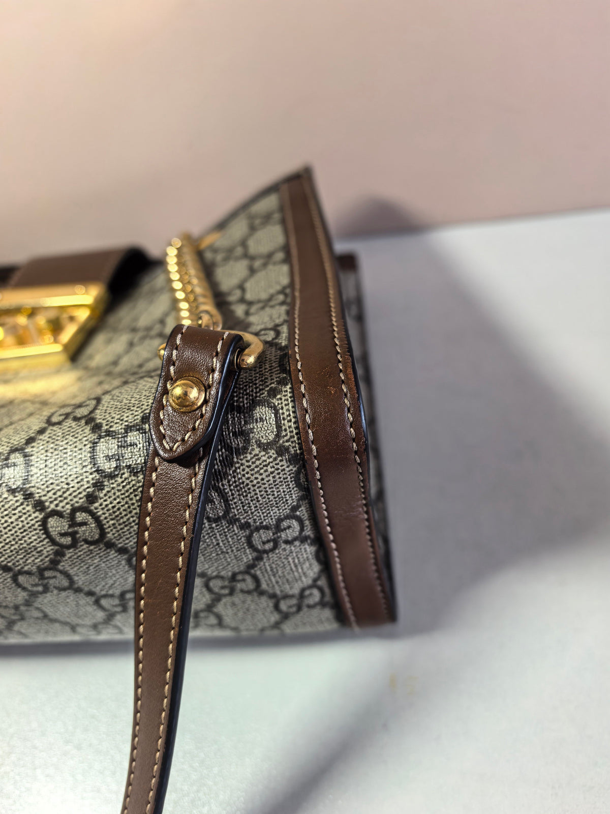 Gucci - Padlock - Cloth - Brown - (small)