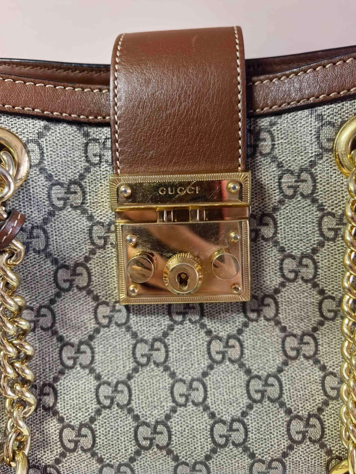Gucci - Padlock - Cloth - Brown - (small)