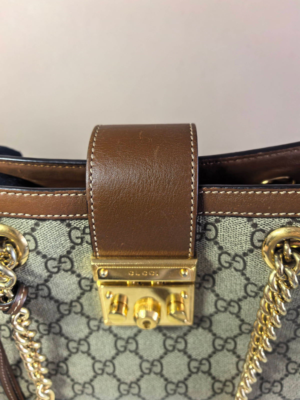 Gucci - Padlock - Cloth - Brown - (small)