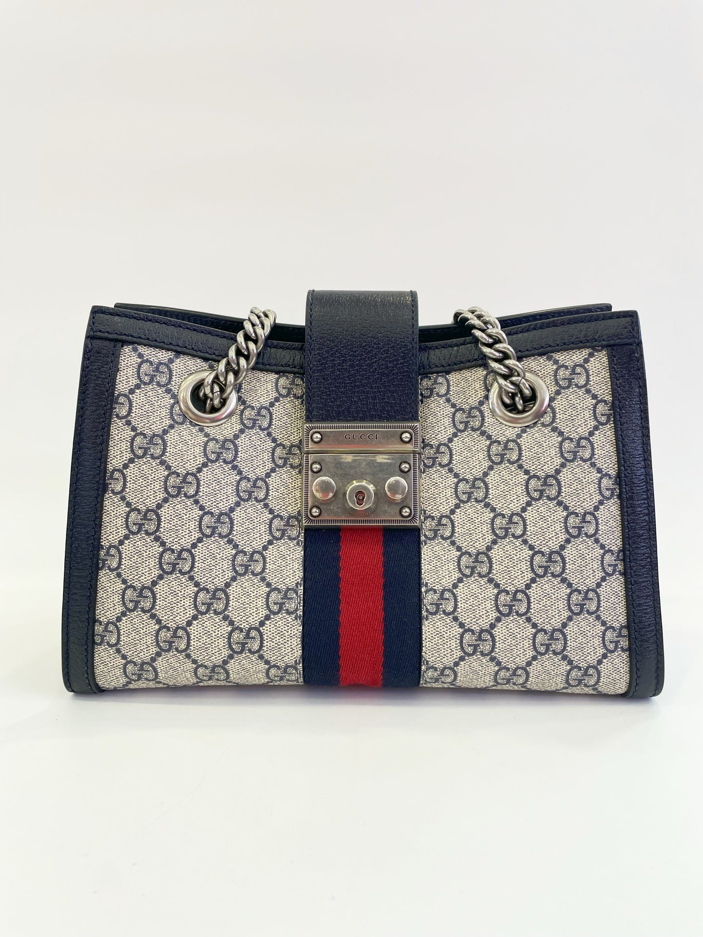 Gucci - Padlock - Cloth - Navy - (small)