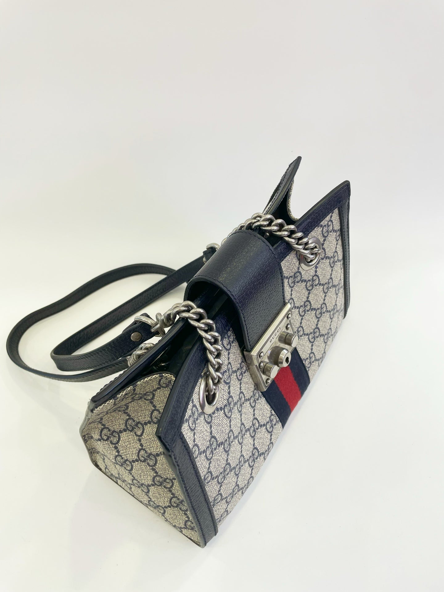 Gucci - Padlock - Cloth - Navy - (small)