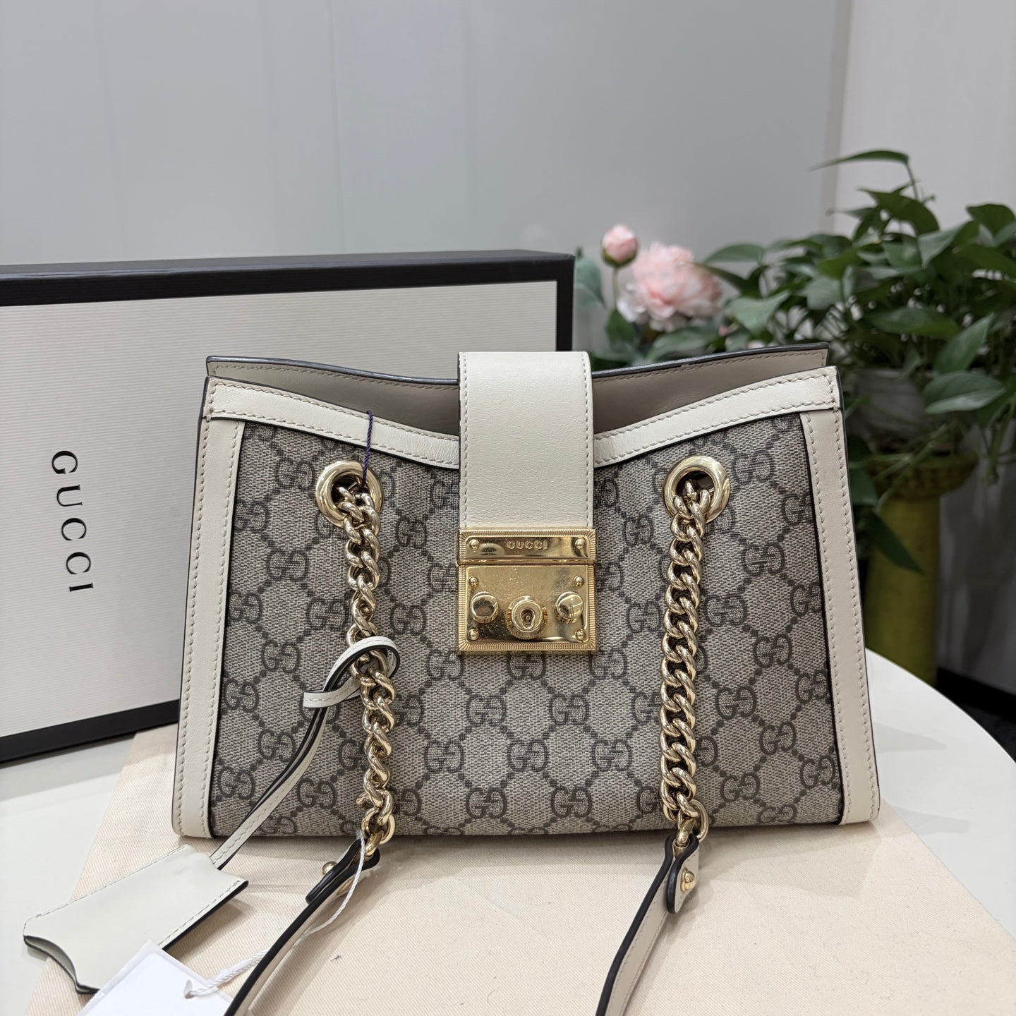 Gucci - Padlock - Cloth - White - (small)
