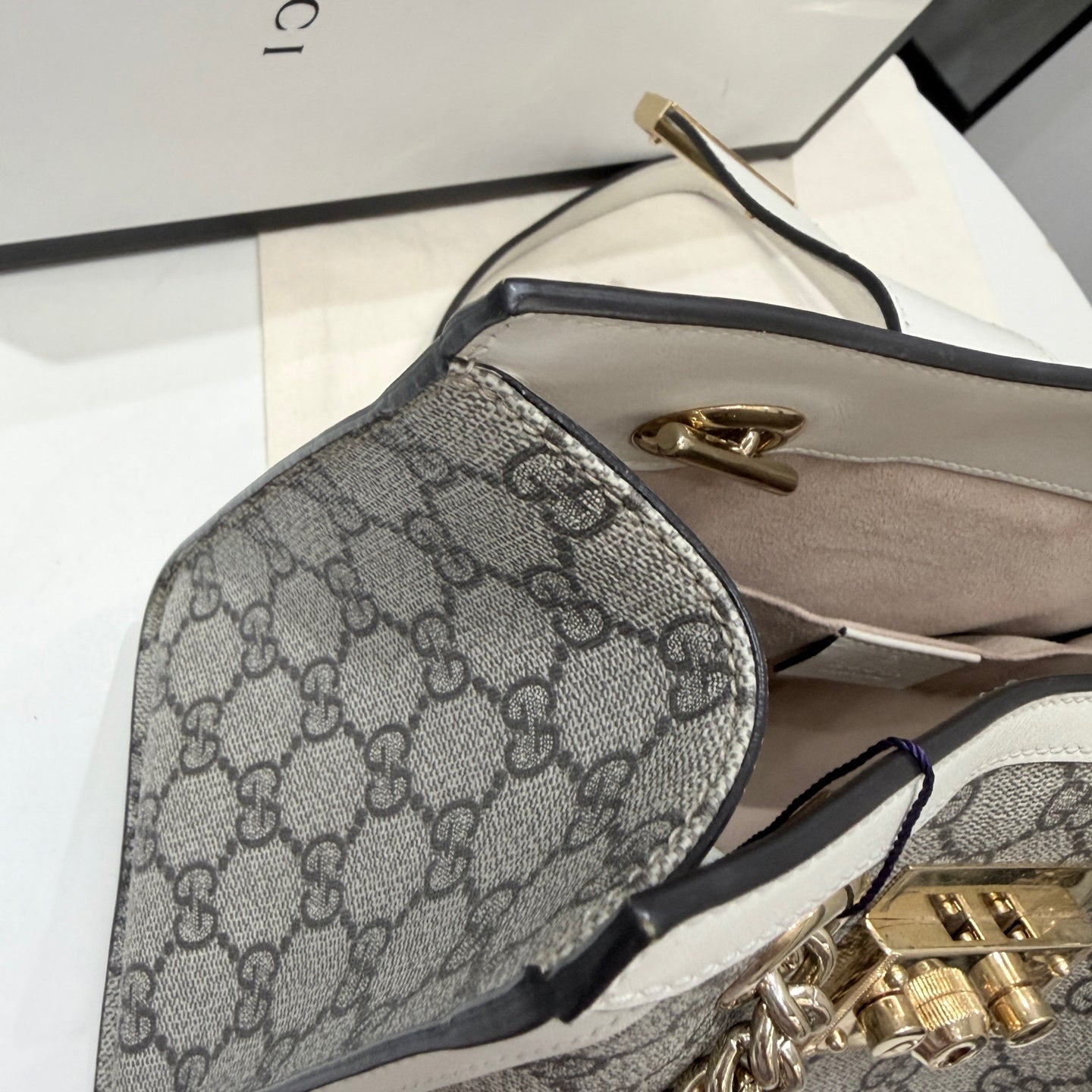 Gucci - Padlock - Cloth - White - (small)
