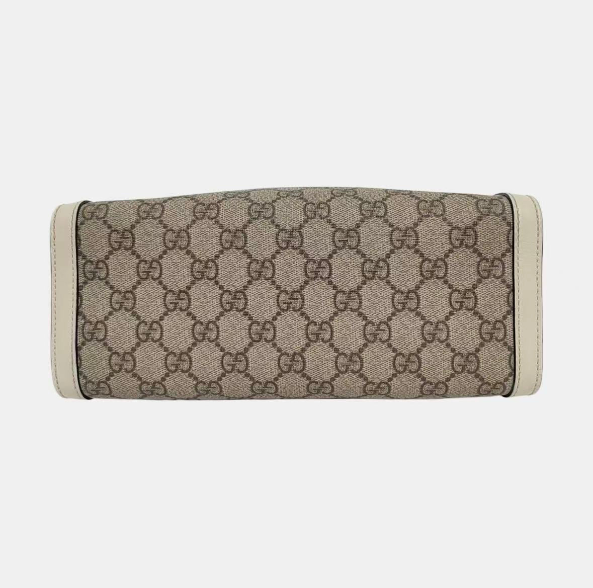 Gucci - Padlock - Coated canvas with leather trim - Beige with gold-tone hardware - (small)
