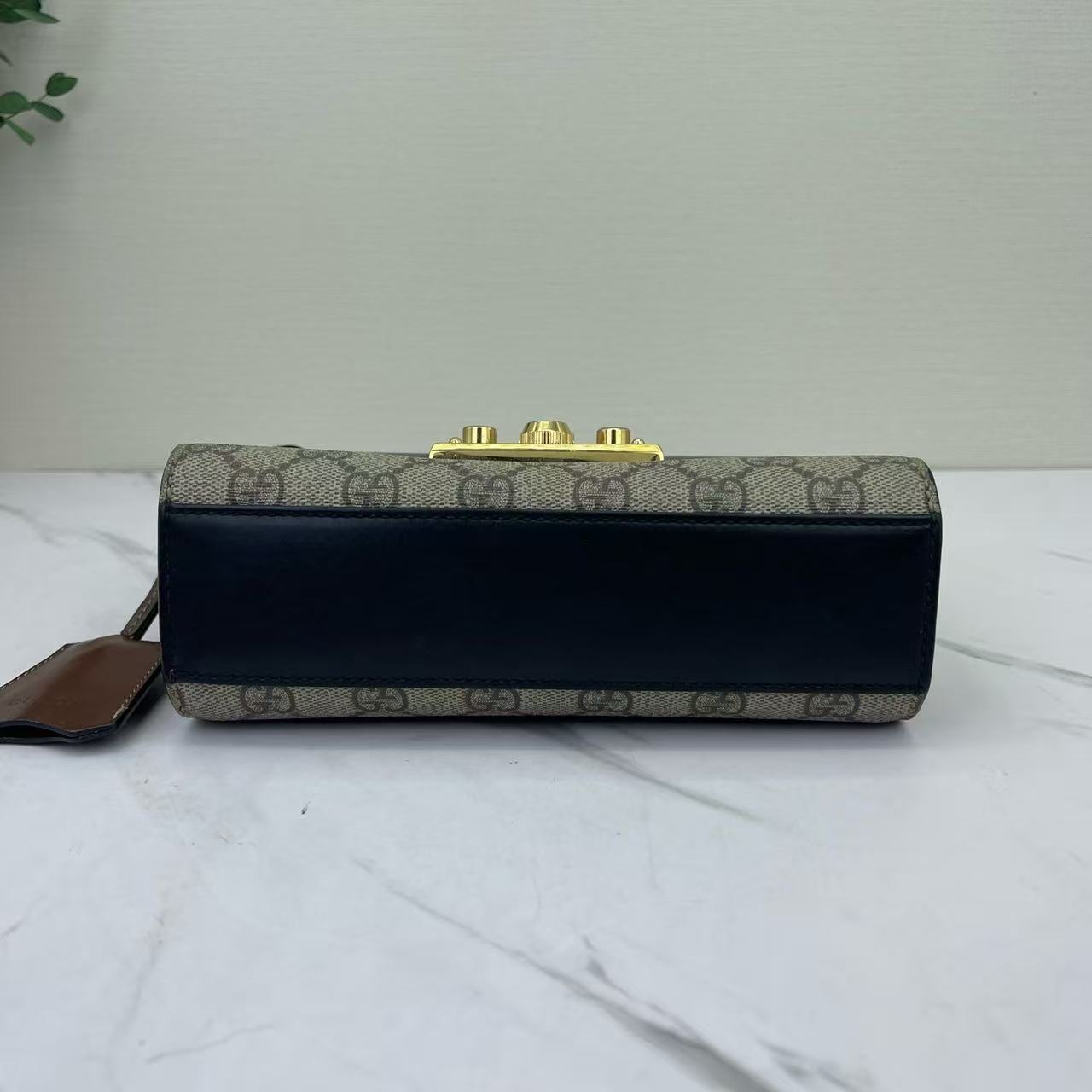 Gucci - Padlock - GG Supreme canvas and Leather - Black, Beige, Brown - (Small)