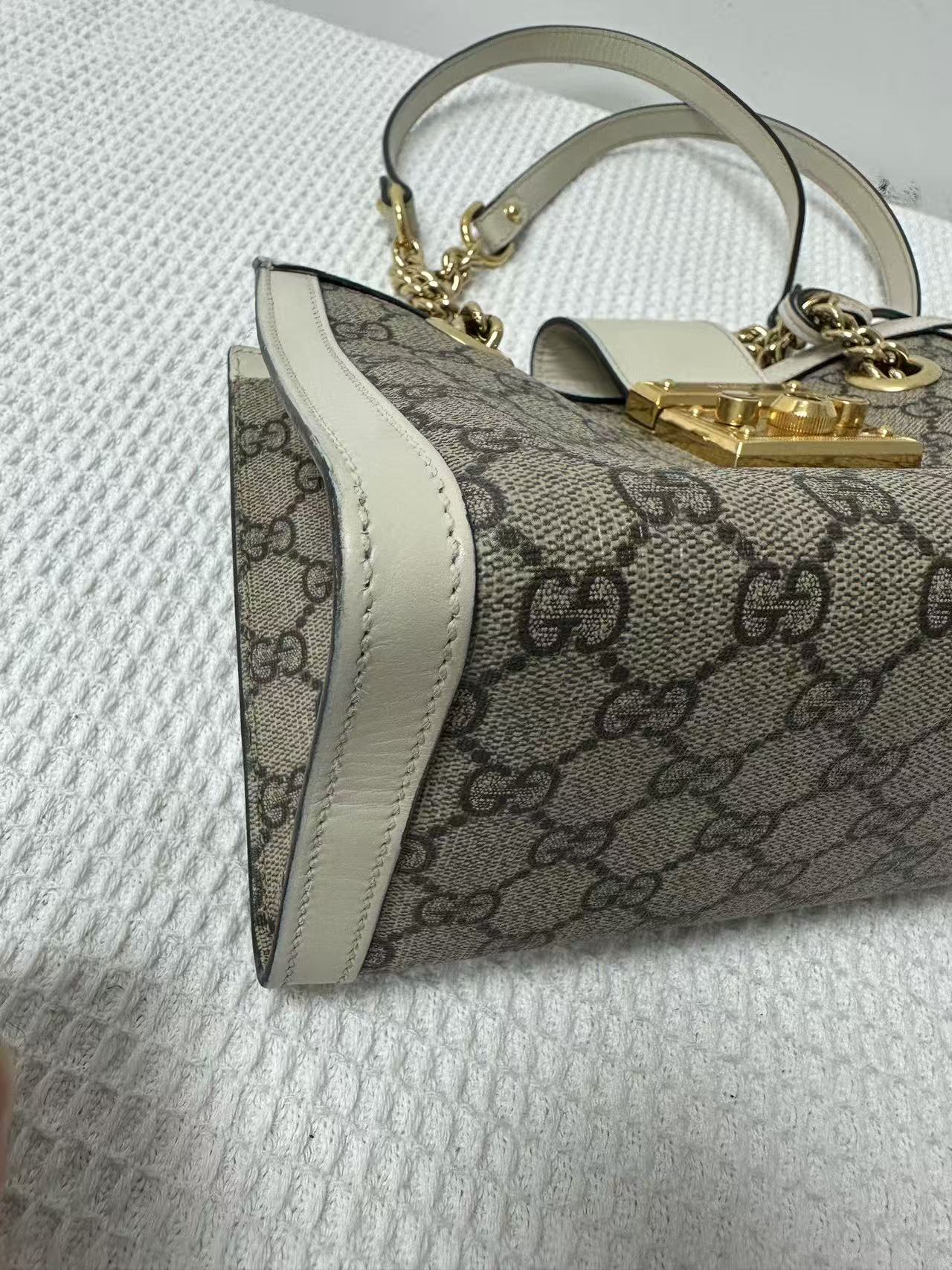 Gucci - Padlock - GG Supreme canvas and Leather - White - (Small)