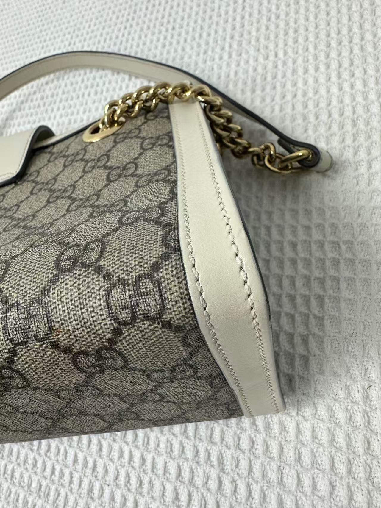 Gucci - Padlock - GG Supreme canvas and Leather - White - (Small)