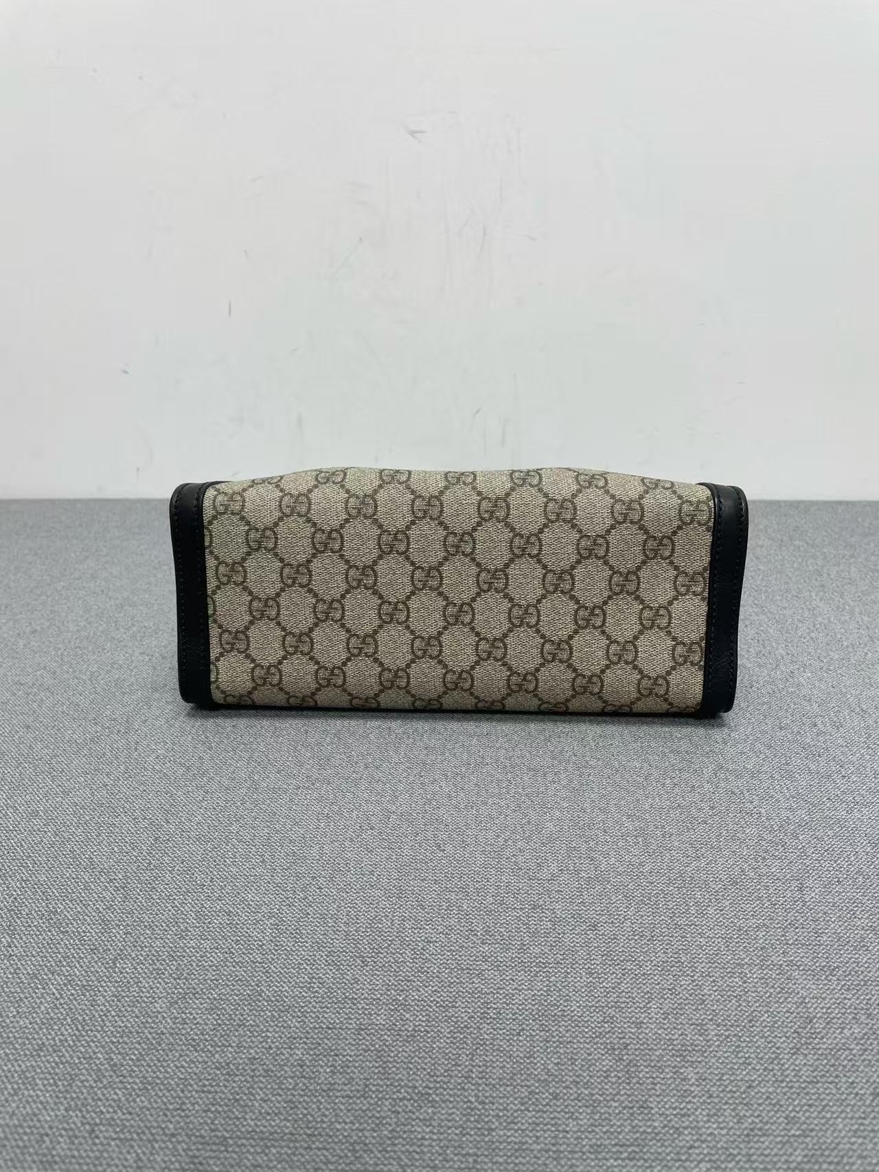 Gucci - Padlock - GG Supreme canvas with black leather trim - Black - (small)