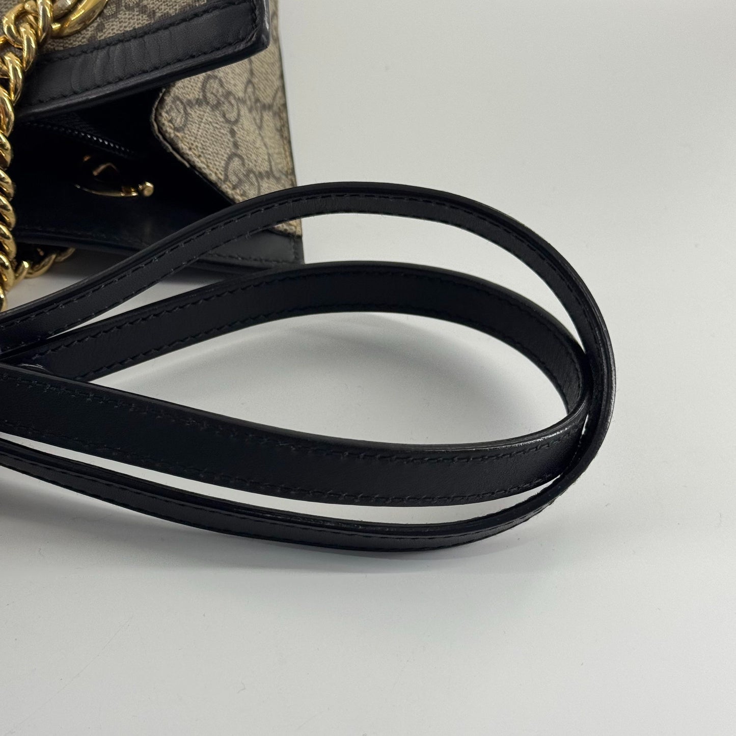 Gucci - Padlock - GG Supreme coated canvas with leather trim - Beige and Black - (Small)