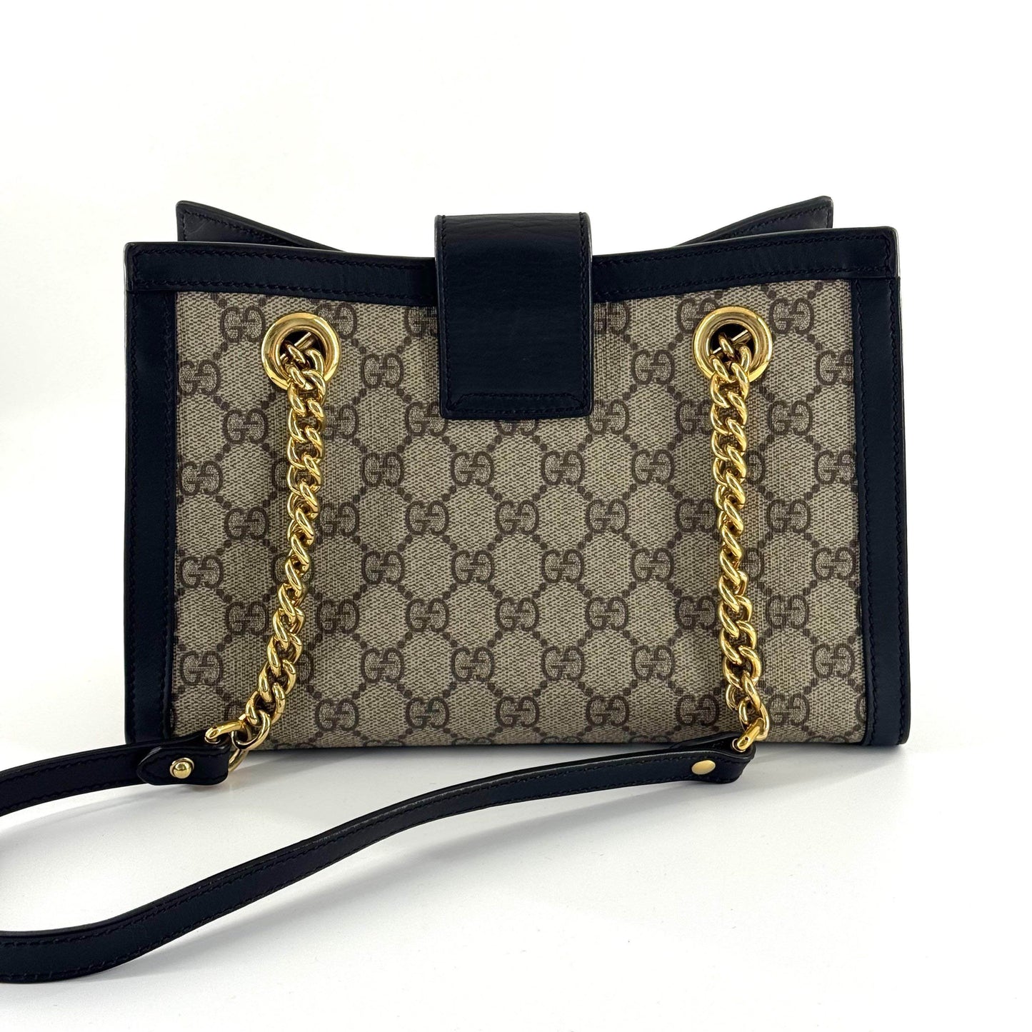 Gucci - Padlock - GG Supreme coated canvas with leather trim - Beige and Black - (Small)