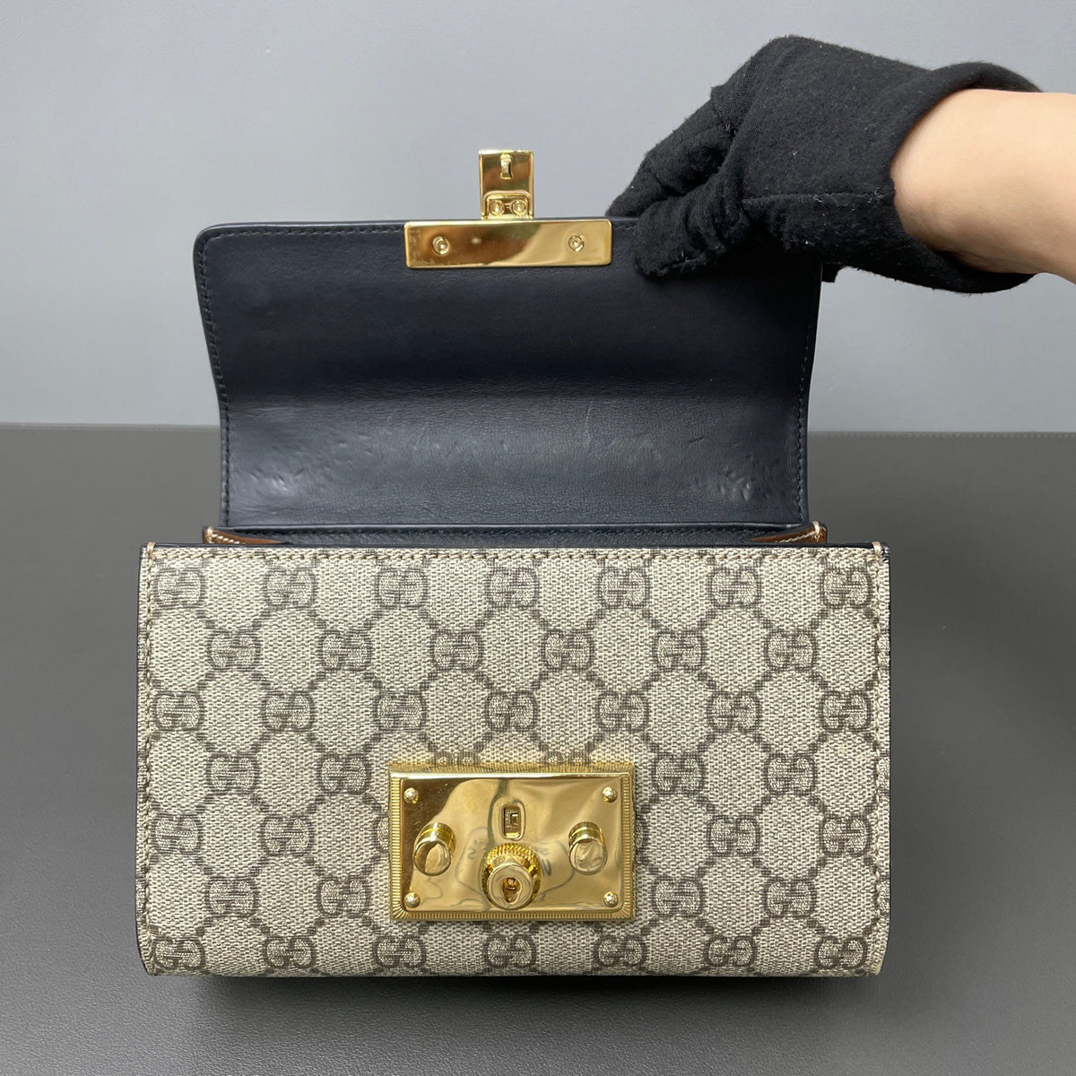 Gucci - Padlock GG Supreme Small Shoulder Bag - Cloth - Multicolour - (small)