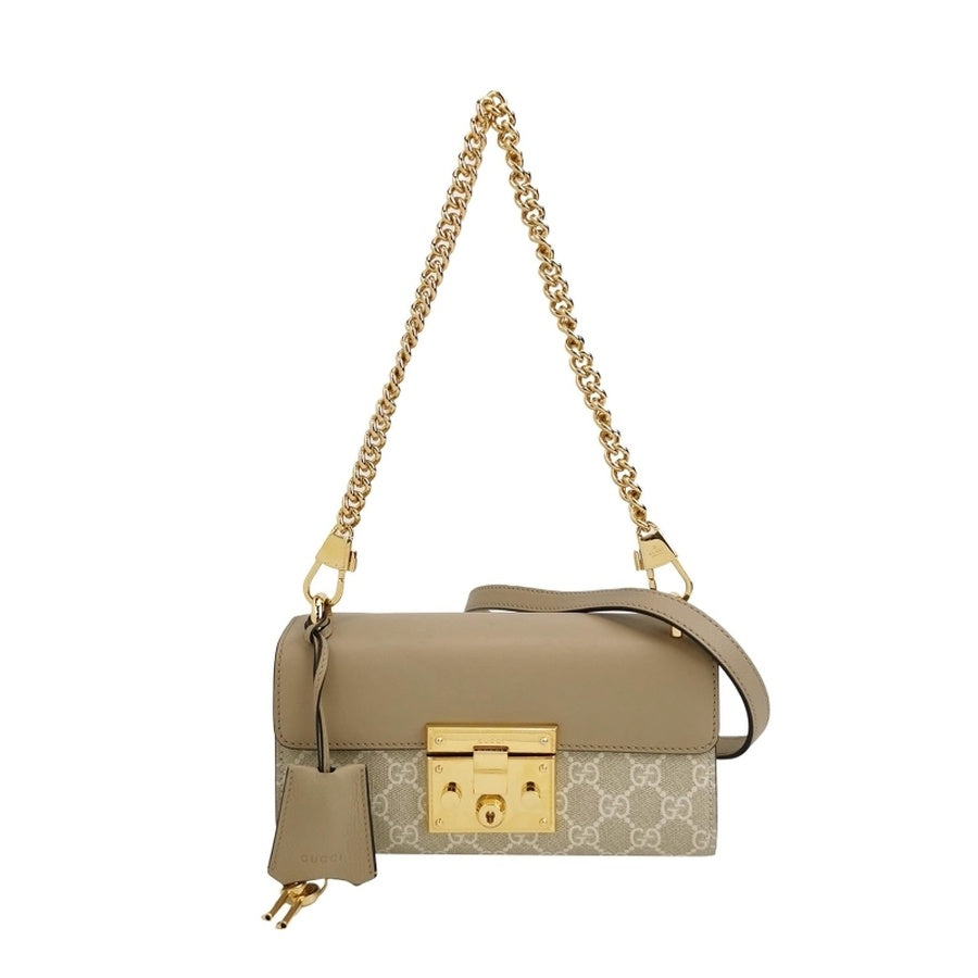 Gucci - Padlock - Leather - Beige - (mini)