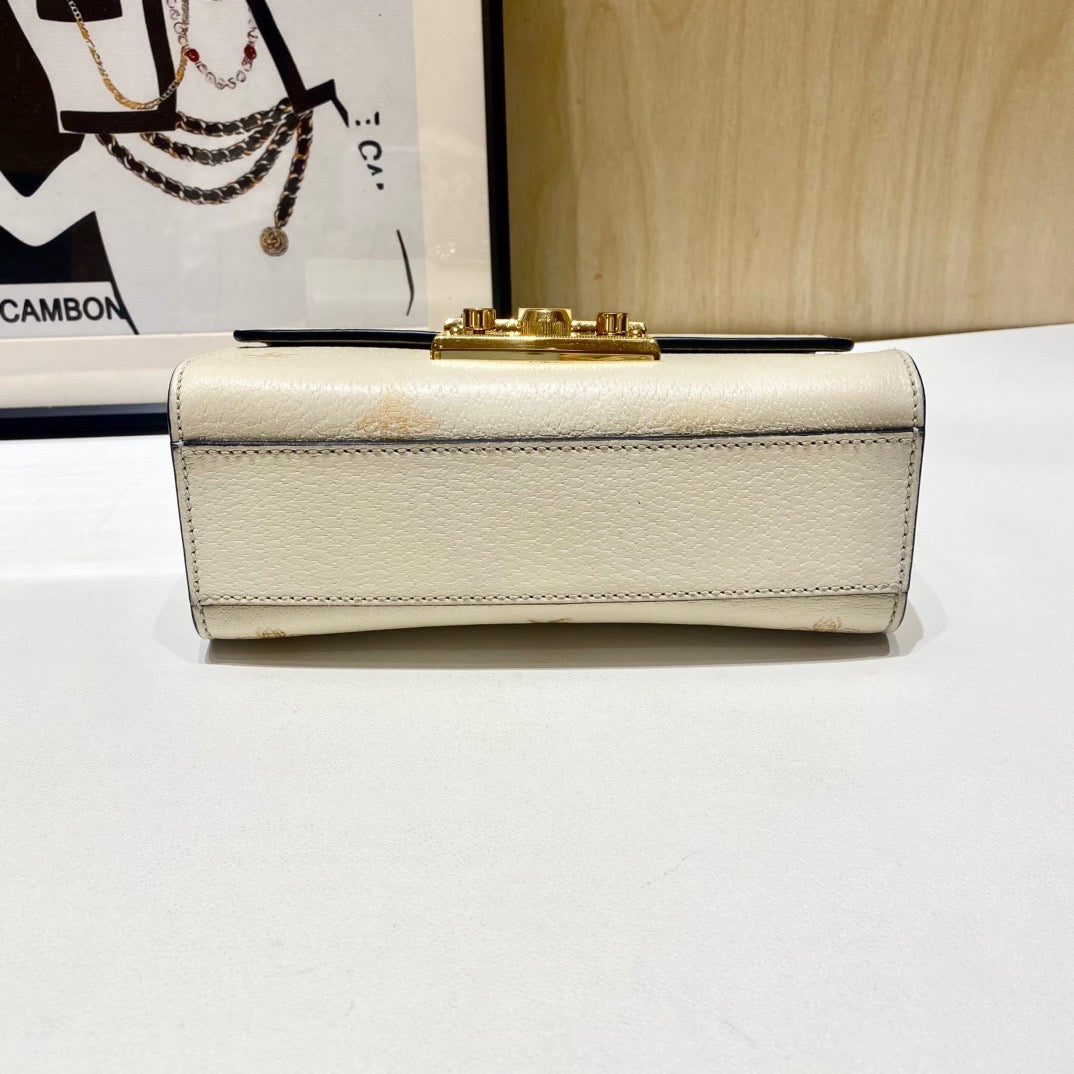 Gucci - Padlock - Leather - Beige - (mini)