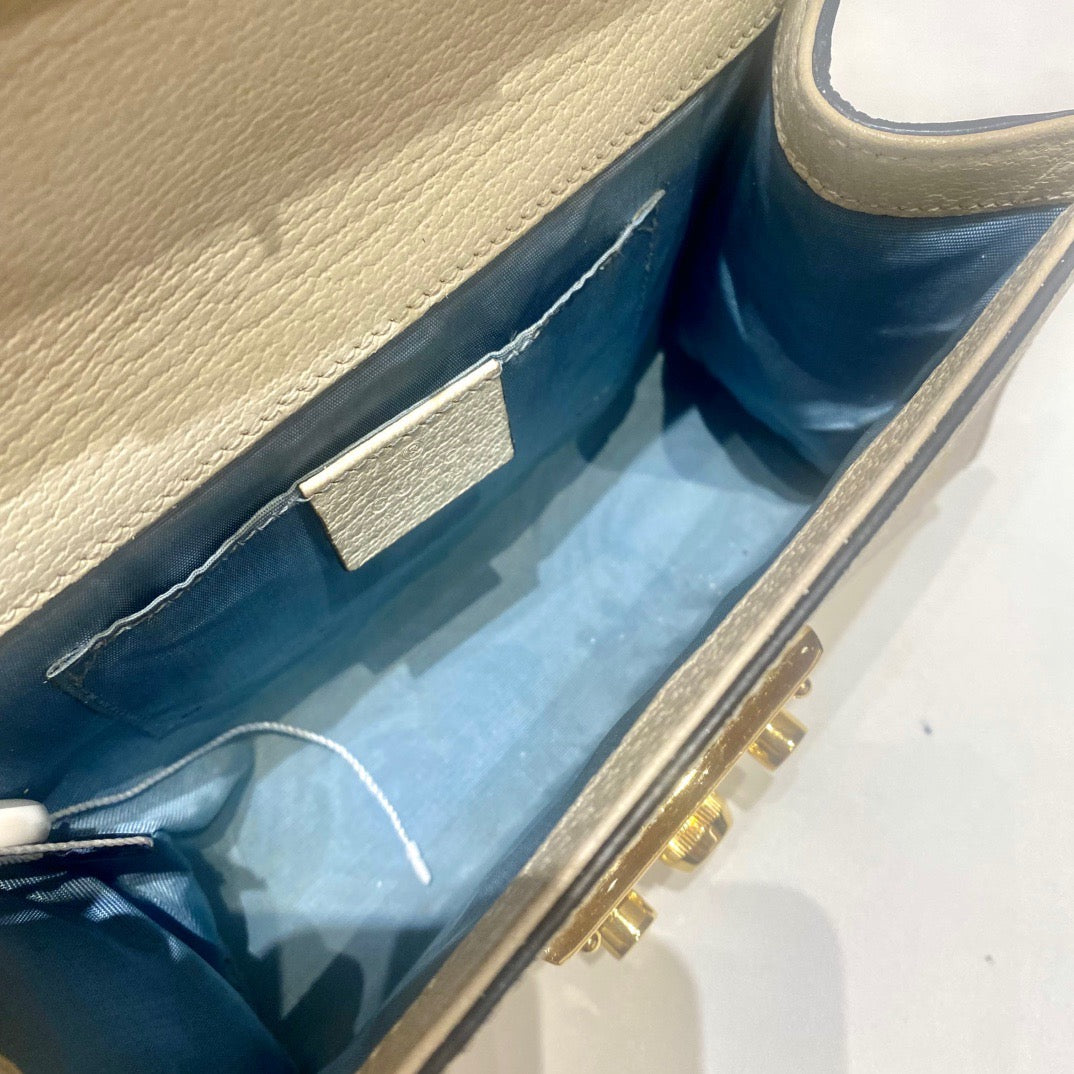Gucci - Padlock - Leather - Beige - (mini)