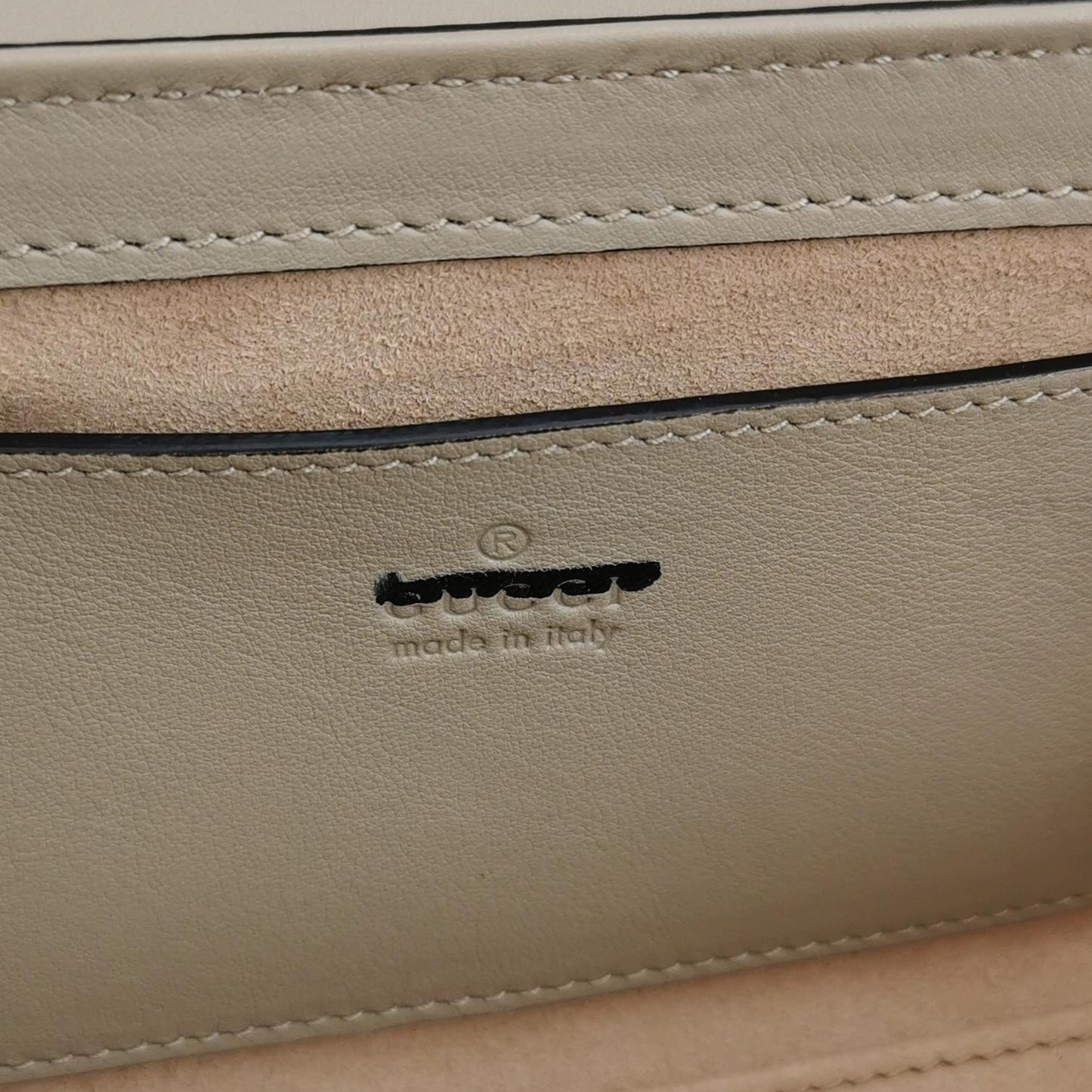 Gucci - Padlock - Leather - Beige - (mini)