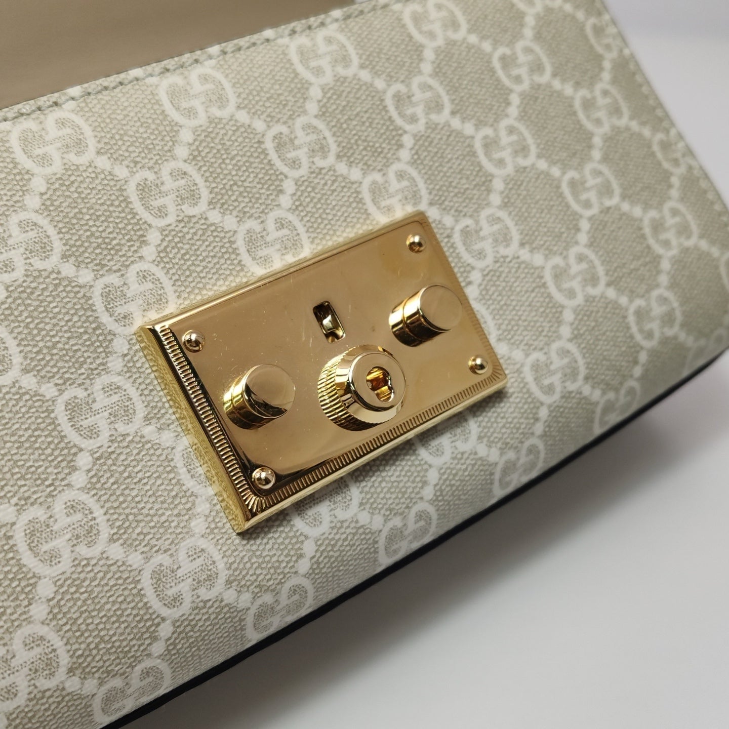 Gucci - Padlock - Leather - Beige - (mini)