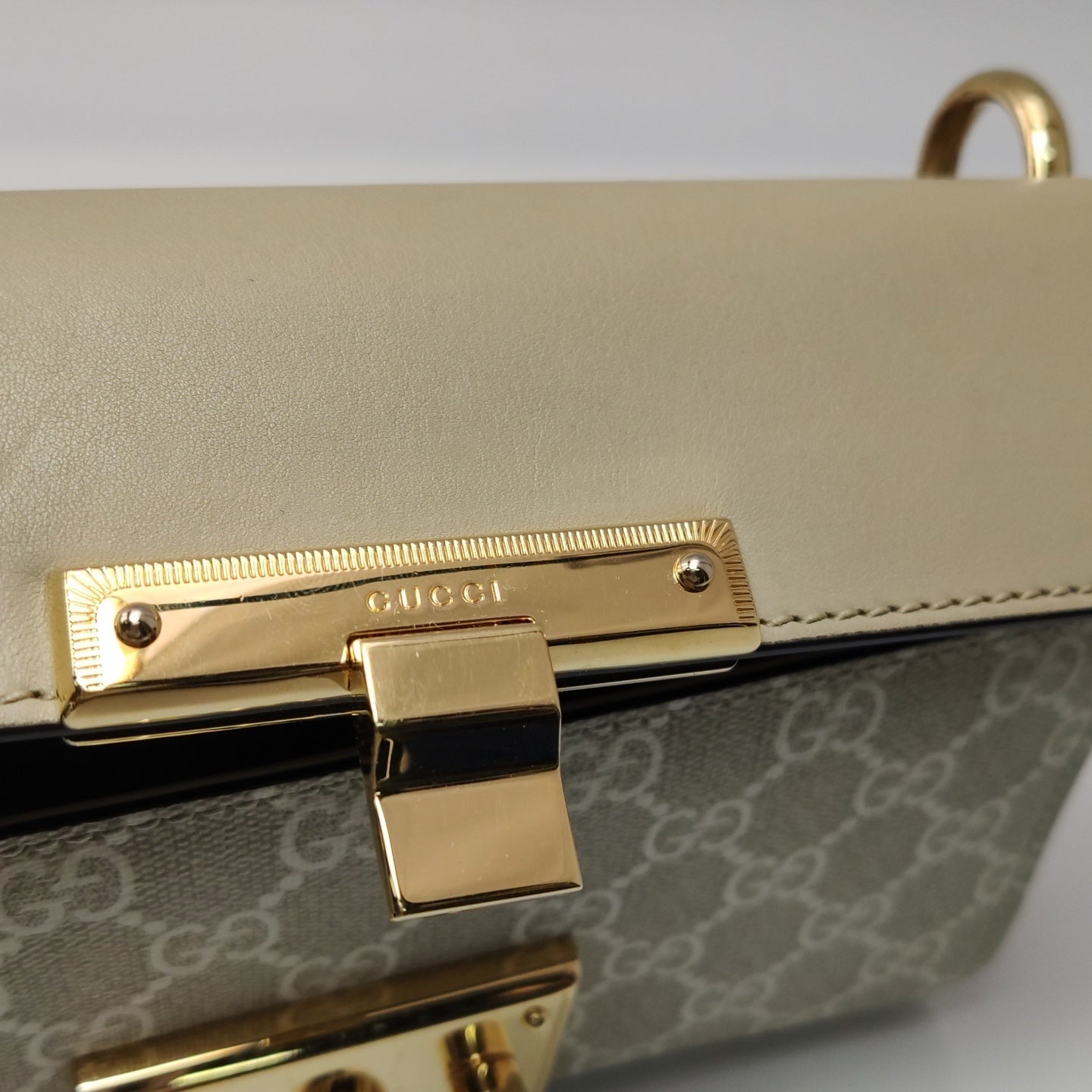 Gucci - Padlock - Leather - Beige - (mini)