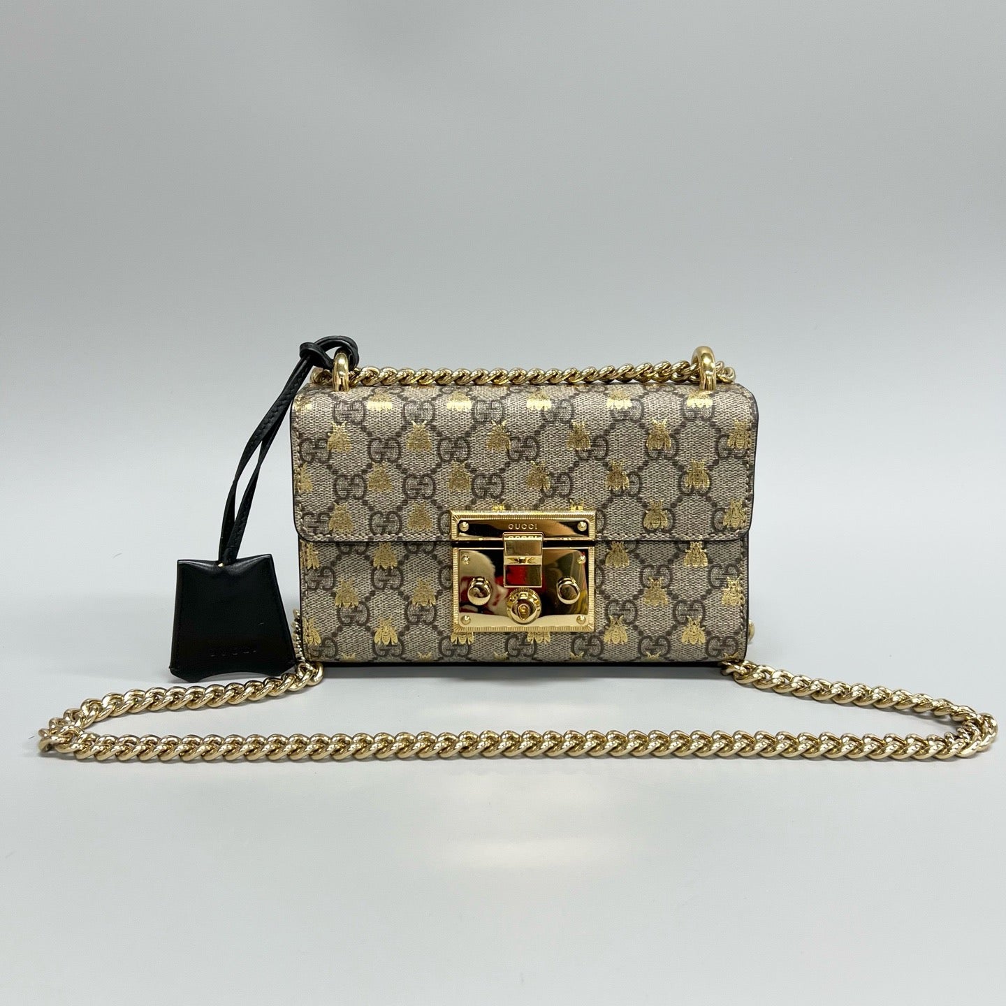 Gucci - Padlock - Leather - Beige - (small)