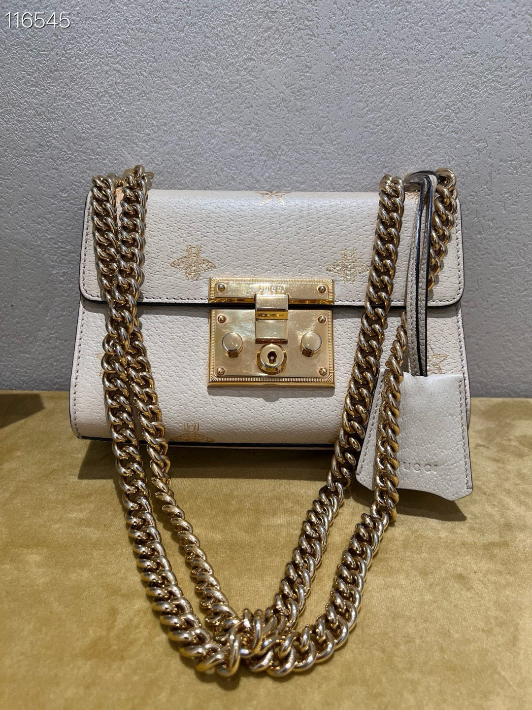 Gucci - Padlock - Leather - Beige - (small)