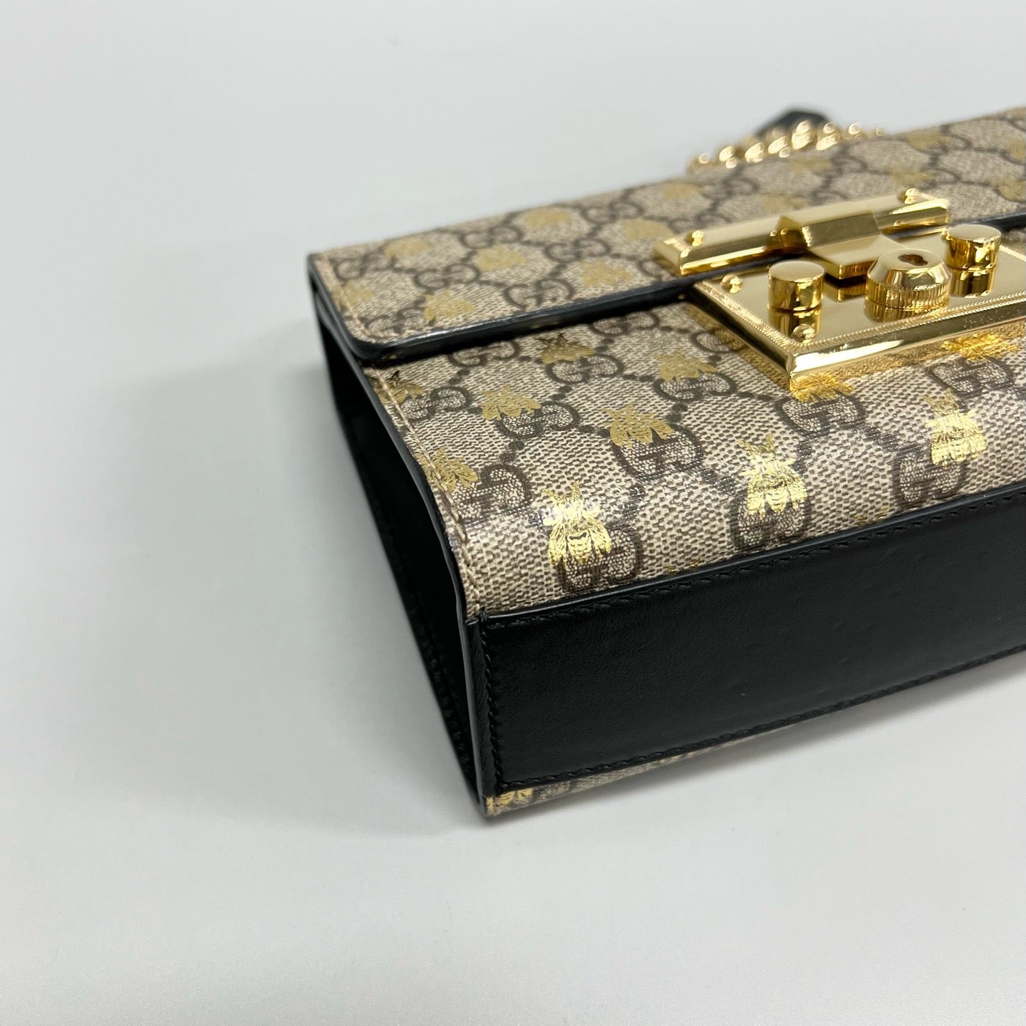 Gucci - Padlock - Leather - Beige - (small)