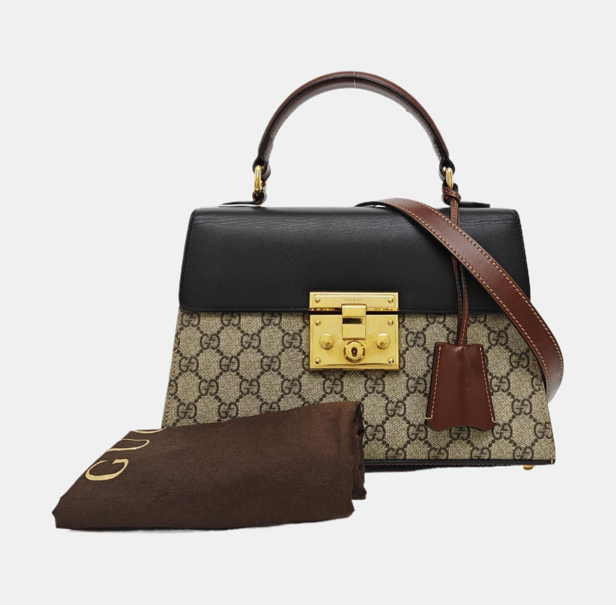 Gucci - Padlock - Leather - Beige - (small)