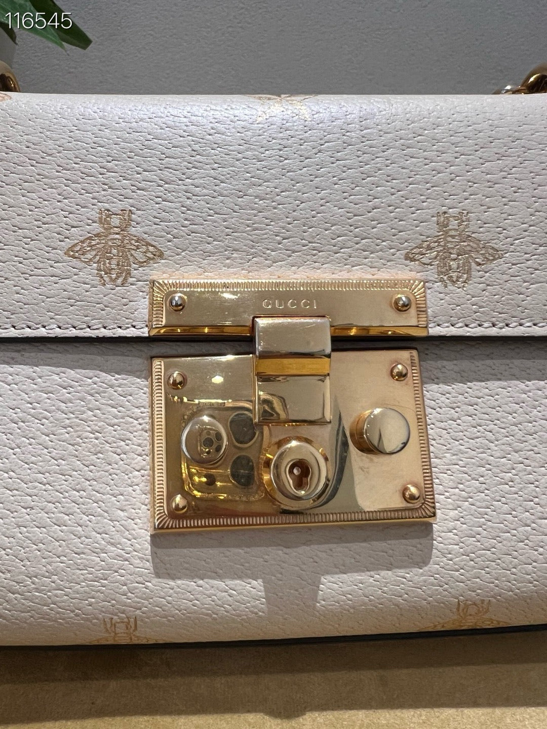 Gucci - Padlock - Leather - Beige - (small)